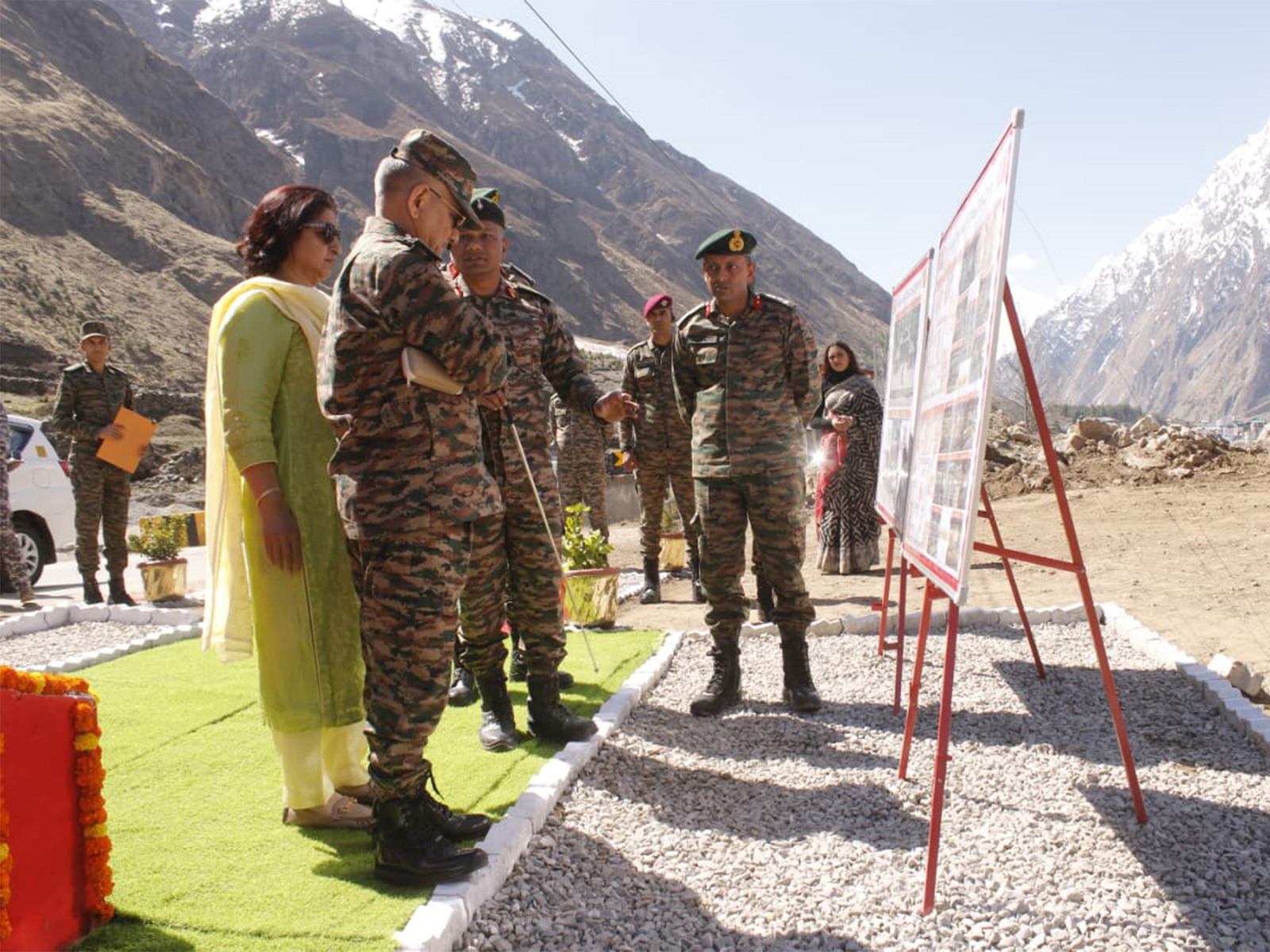 Uttarakhand: CDS General Anil Chauhan lays foundation stone for Shaurya Cultural Centre in Mana Village