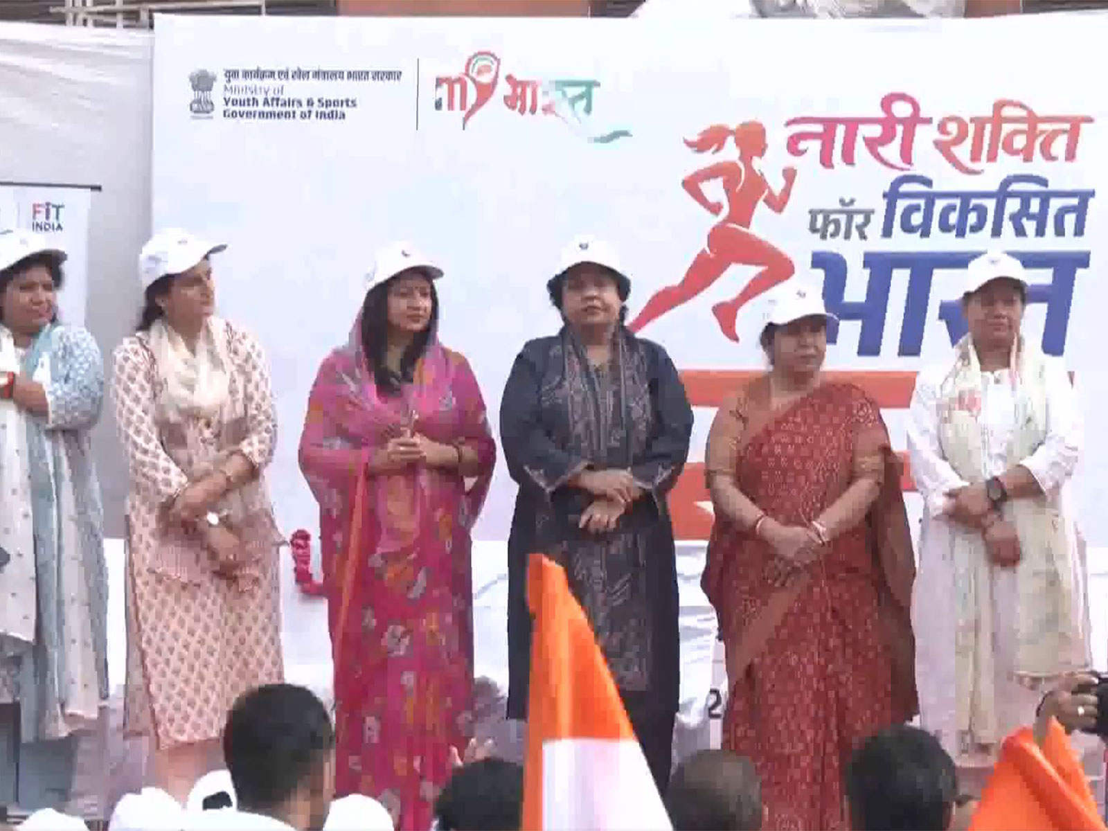 Former BJP MLA Dr. Alka Singh Gurjar and Rajasthan Minister Manju Baghmar flag off ‘Nari Shakti–Viksit Bharat Run’(Photo/ANI) Former BJP MLA Dr. Alka Singh Gurjar and Rajasthan Minister Manju Baghmar flag off ‘Nari Shakti–Viksit Bharat Run’(Photo/ANI)