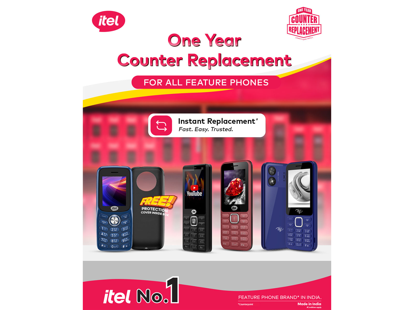 Counter Replacement for itel Feature Phones Counter Replacement for itel Feature Phones