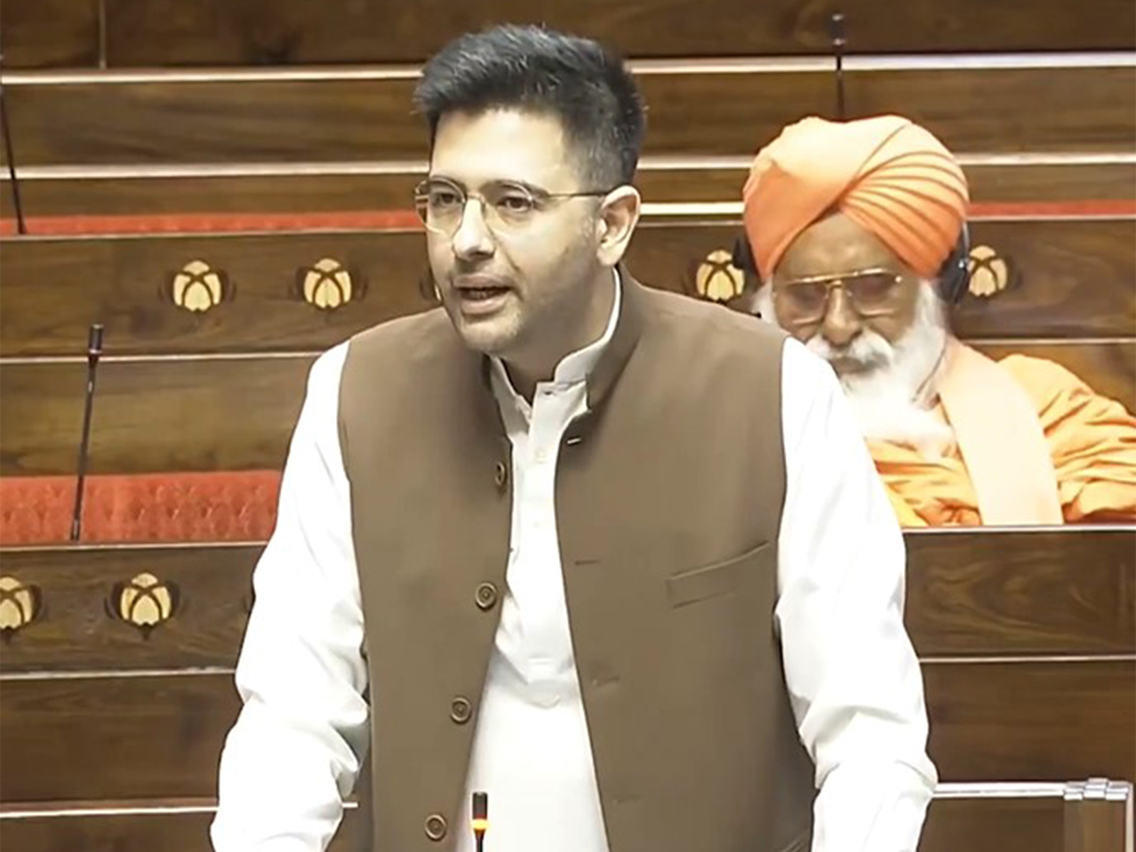 AAP MP Raghav Chadha (Photo/Sansad TV) AAP MP Raghav Chadha (Photo/Sansad TV)