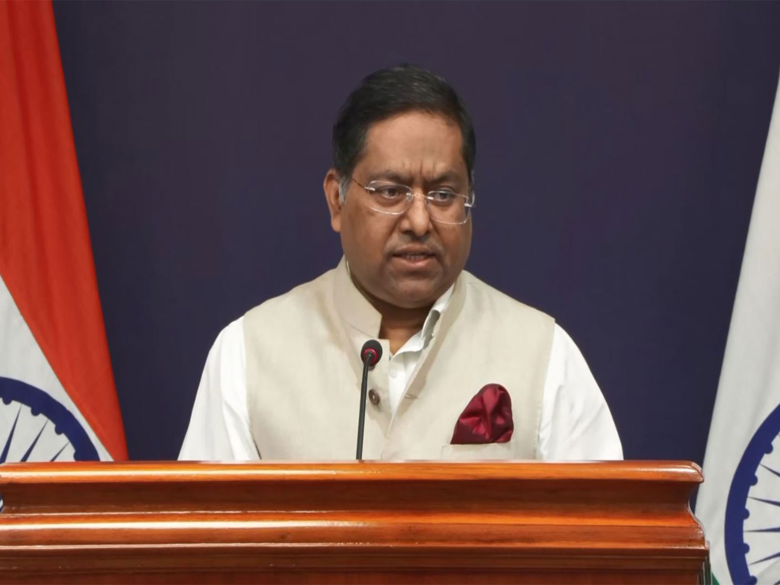 MEA Spokesperson Randhir Jaiswal (Photo/YouTube/MEAIndia) MEA Spokesperson Randhir Jaiswal (Photo/YouTube/MEAIndia)