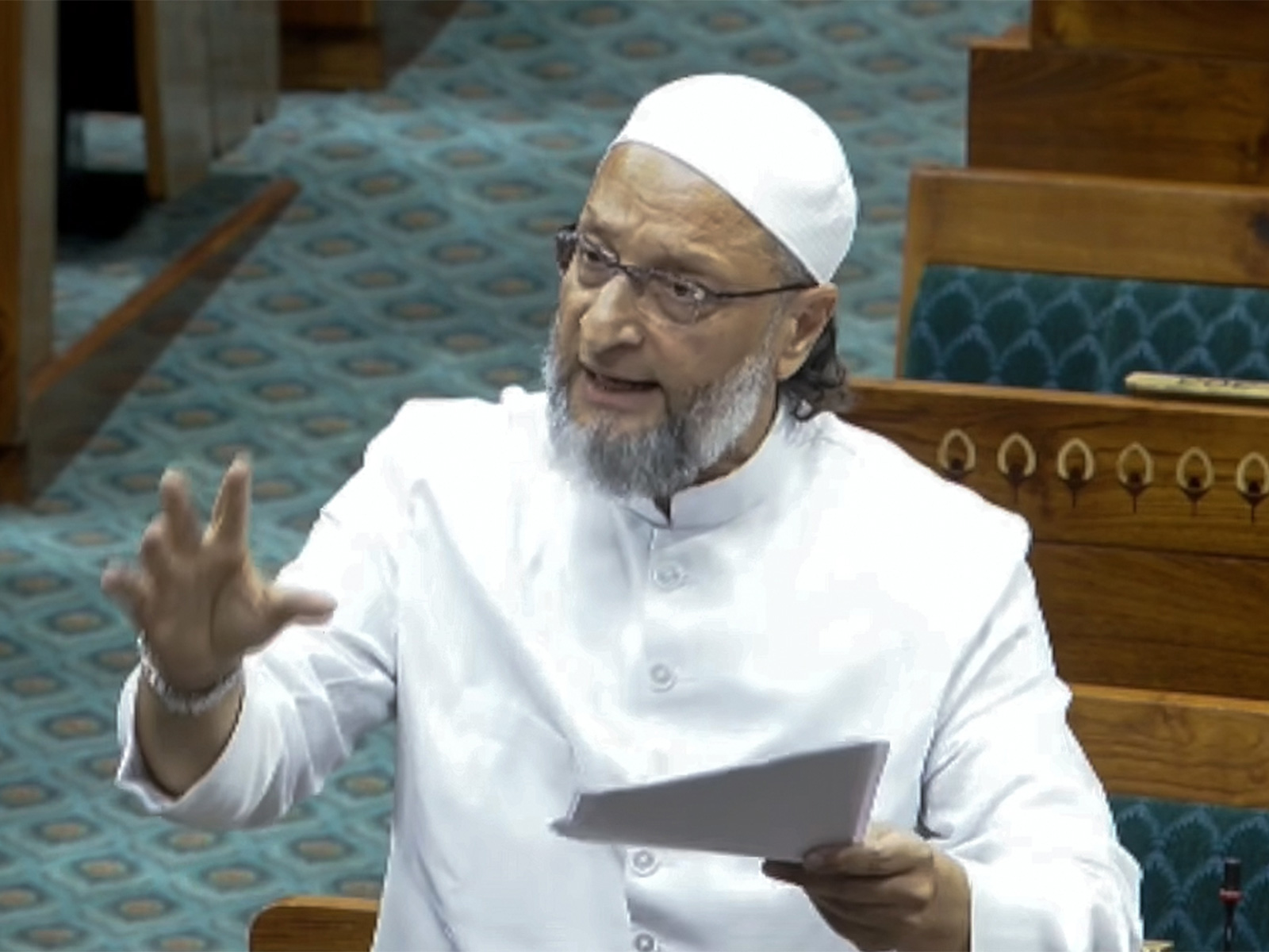 AIMIM chief Asaduddin Owaisi (Photo/Sansad TV)