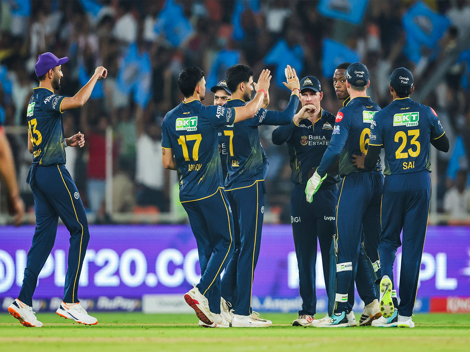 Gujarat Titans players (Photo: ANI) Gujarat Titans players (Photo: ANI)