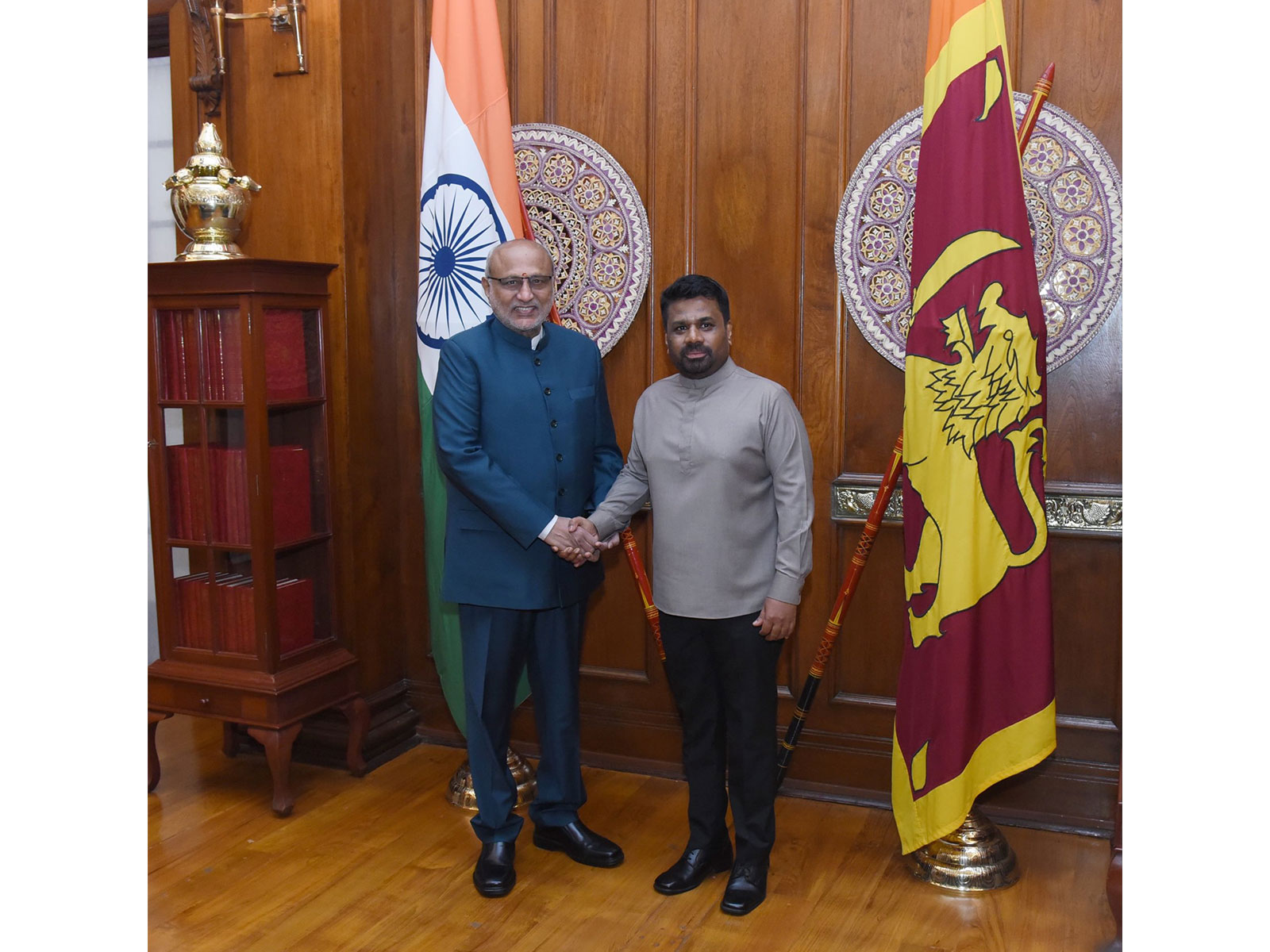 Vice President CP Radhakrishnan meets Sri Lankan President Anura Kumara Dissanayake (Photo/X/@MEAIndia) Vice President CP Radhakrishnan meets Sri Lankan President Anura Kumara Dissanayake (Photo/X/@MEAIndia)