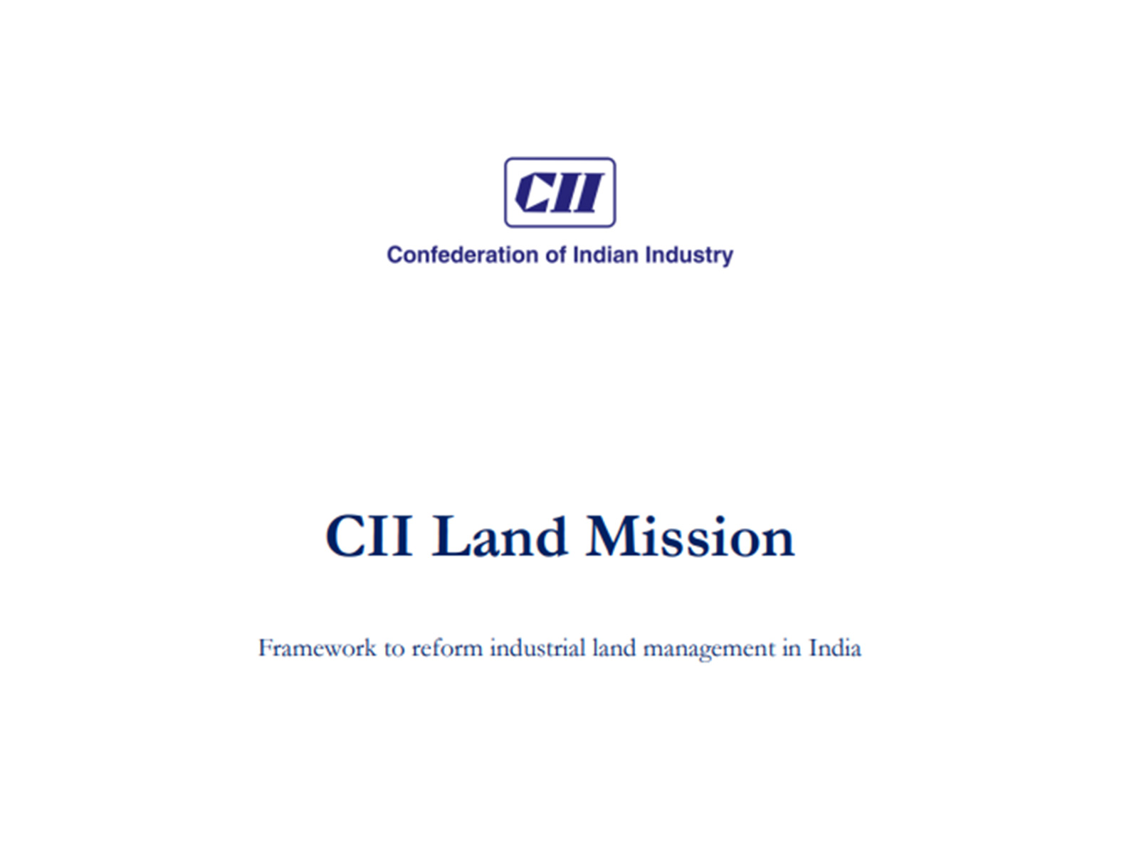 CII land mission (Photo/CII report) CII land mission (Photo/CII report)