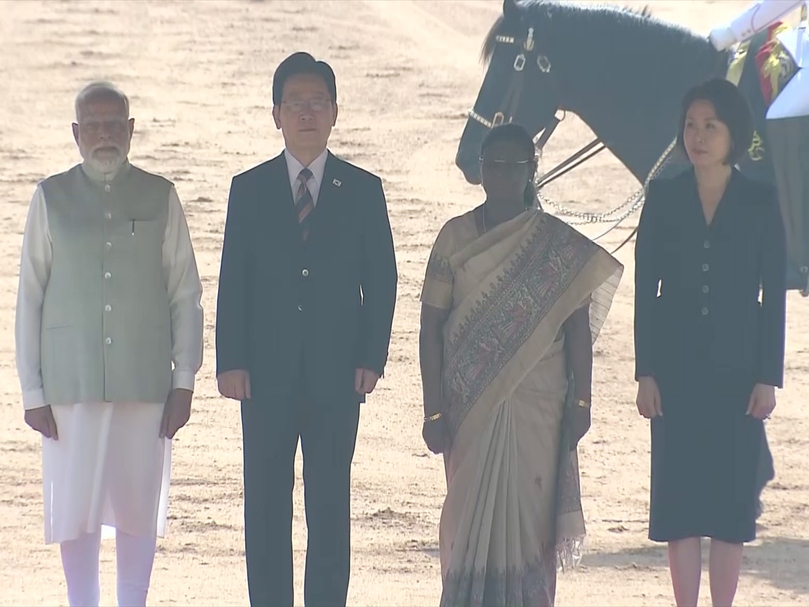 PM Modi attends ceremonial reception of South Korean President Lee Jae Myung at Rashtrapati Bhavan (Photo/Youtube/@NarendraModi) PM Modi attends ceremonial reception of South Korean President Lee Jae Myung at Rashtrapati Bhavan (Photo/Youtube/@NarendraModi)