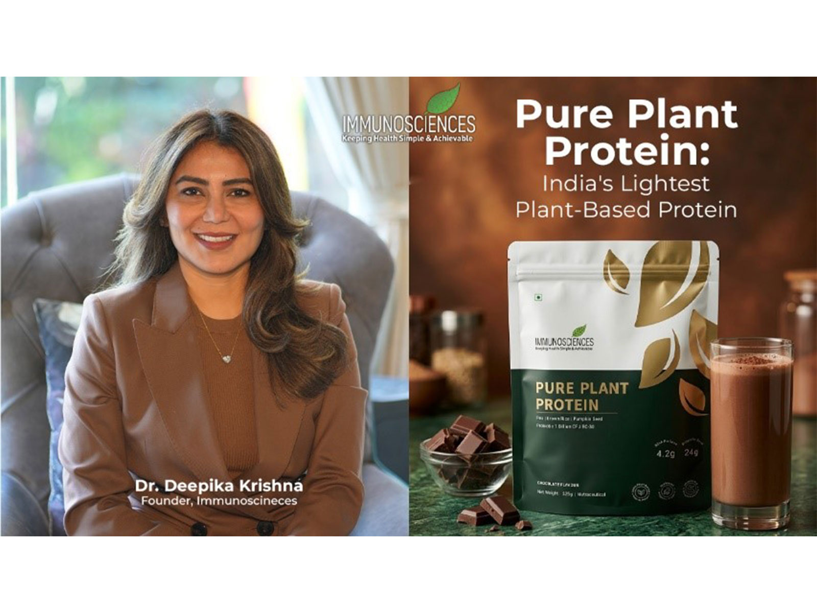Immunosciences Launches Pure Plant Protein: India's Lightest Plant-Based Protein Targeting Nation's Growing Protein Deficiency Crisis Immunosciences Launches Pure Plant Protein: India's Lightest Plant-Based Protein Targeting Nation's Growing Protein Deficiency Crisis