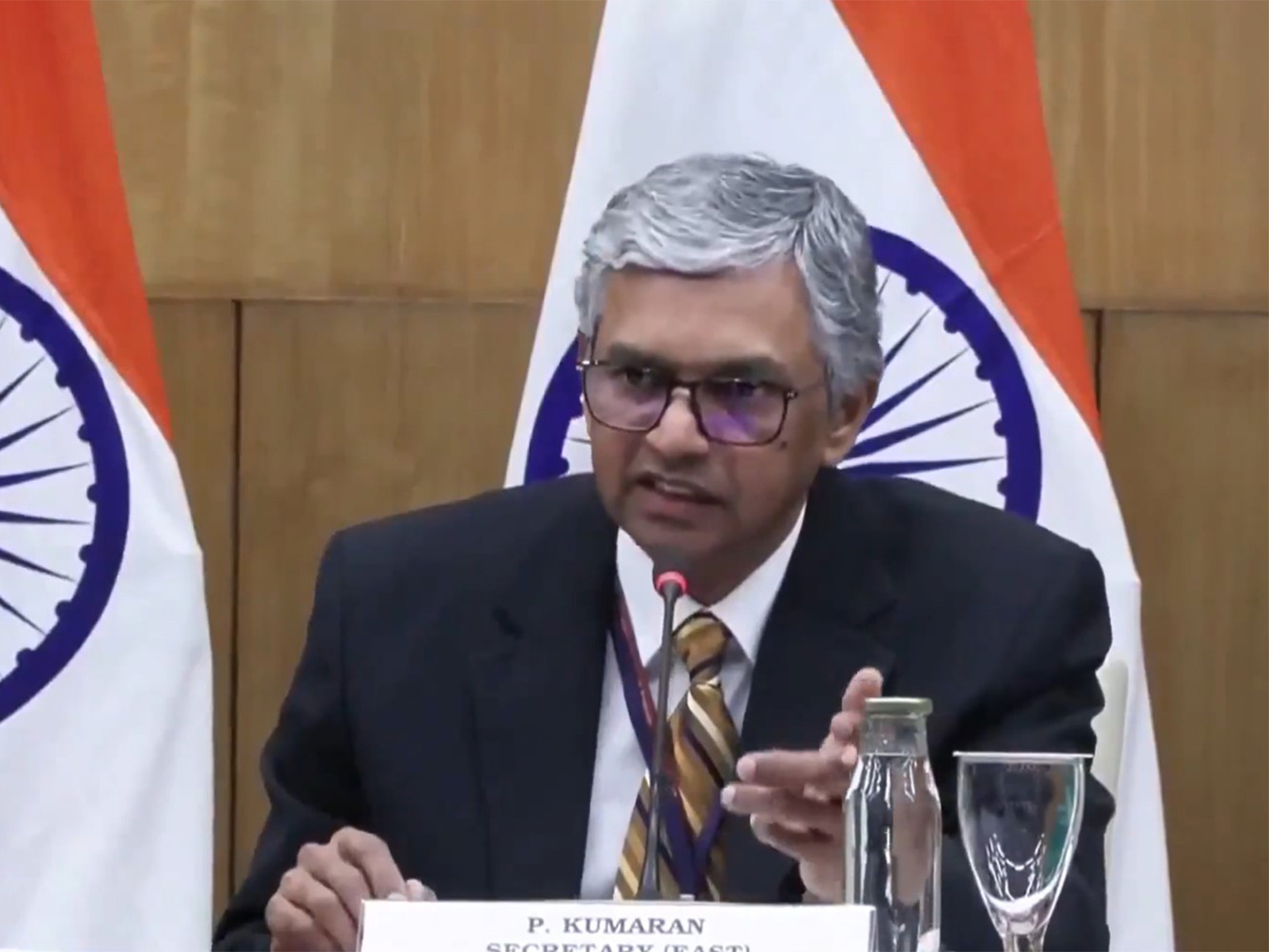 Ministry of External Affairs Secretary (East) P Kumaran (Photo/ANI) Ministry of External Affairs Secretary (East) P Kumaran (Photo/ANI)