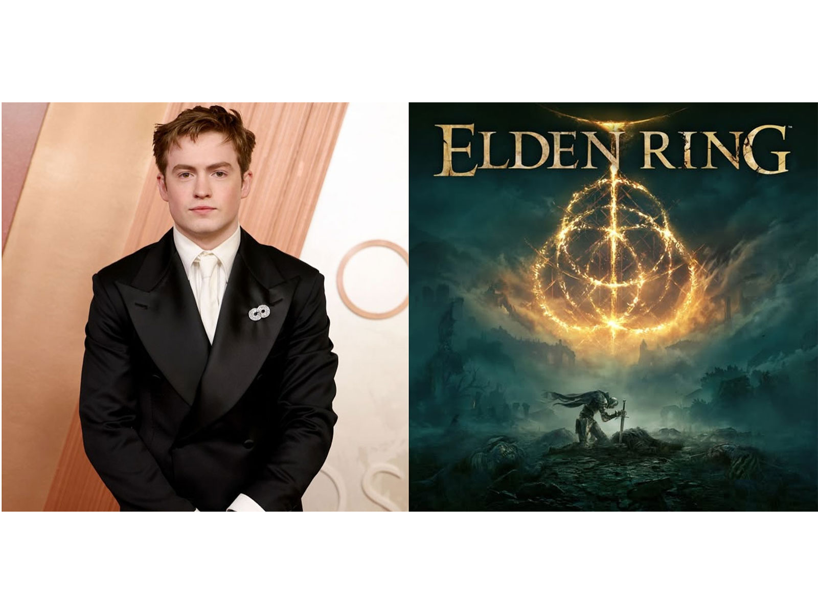 Kit Connor (Photo/Instagram@KitConnor) and Elden Ring poster (Photo/Instagram@EldenRing)