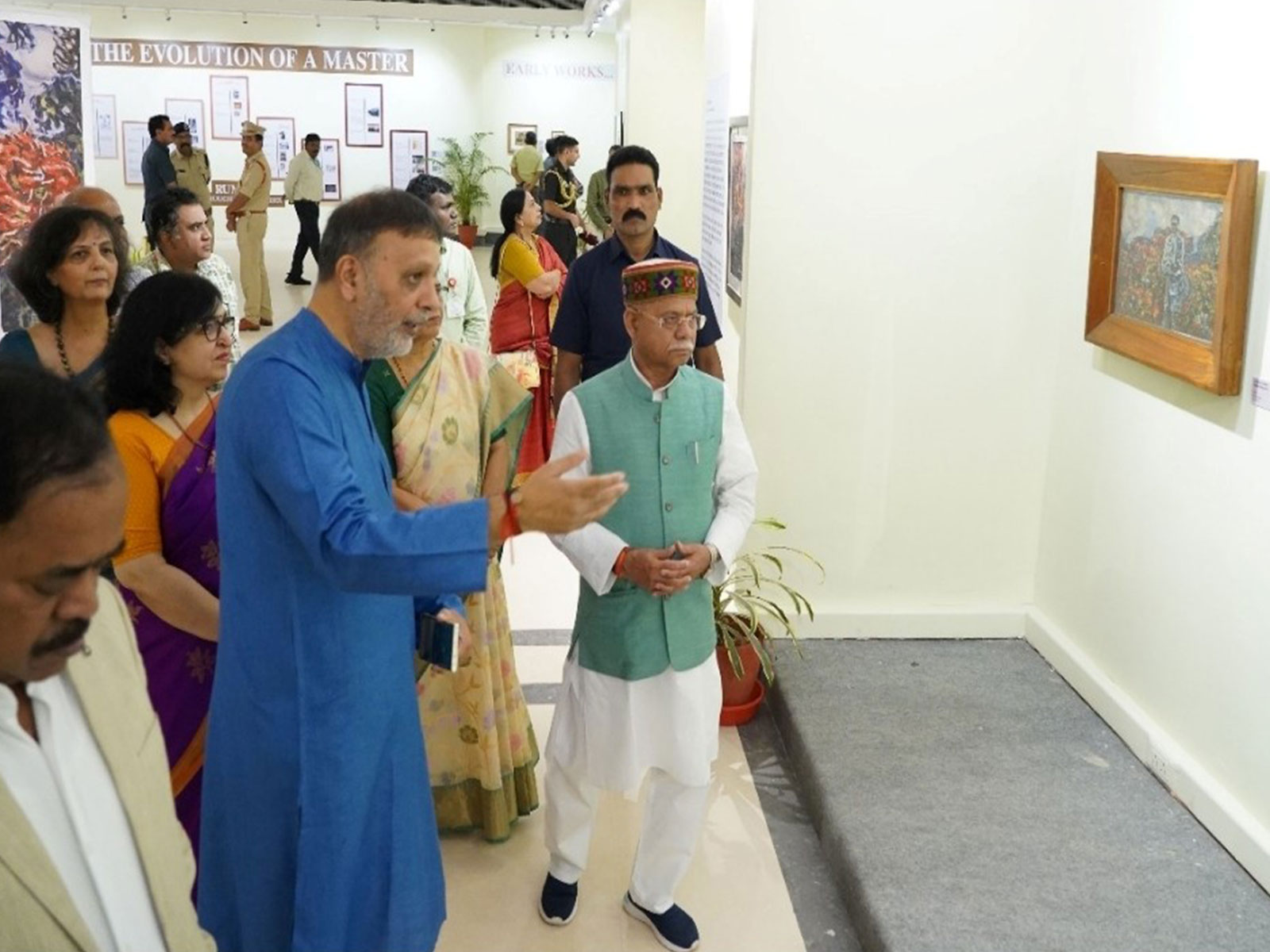Shri Shiv Pratap Shukla - Hon Governor of Telangana Inaugurates Rumale Chennabasaviah’s Retrospective at Salar Jung Museum Hyderabad