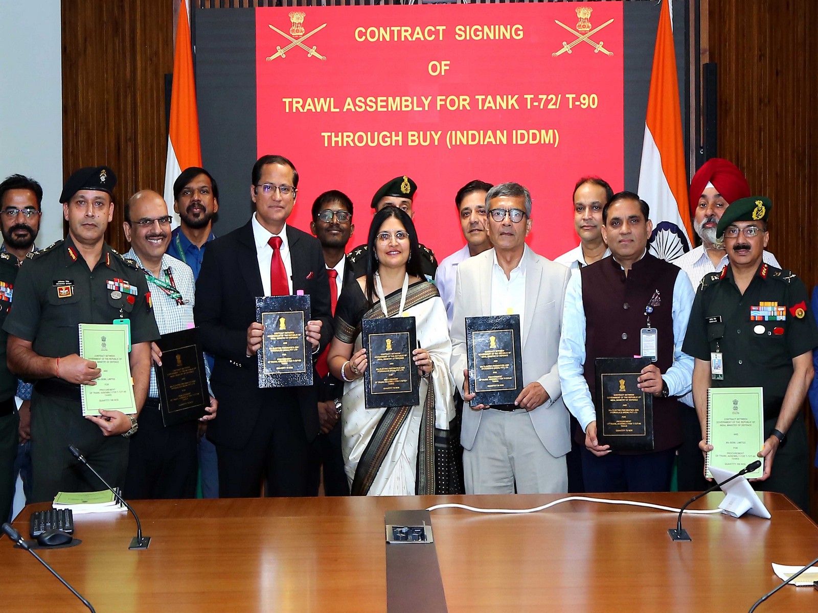 MoD signs Rs 975 crore contracts for TRAWL Assembly (Photo/Ministry of Defence) MoD signs Rs 975 crore contracts for TRAWL Assembly (Photo/Ministry of Defence)