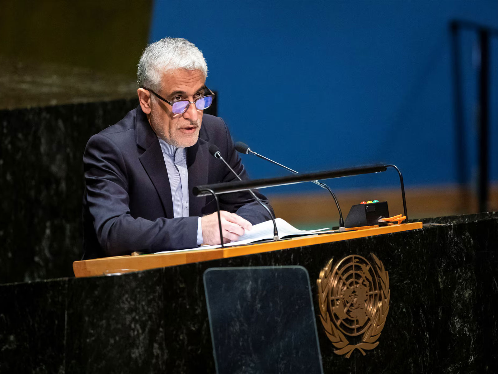 Iran’s United Nations ambassador Amir Saeed Iravani (File Photo/Reuters)