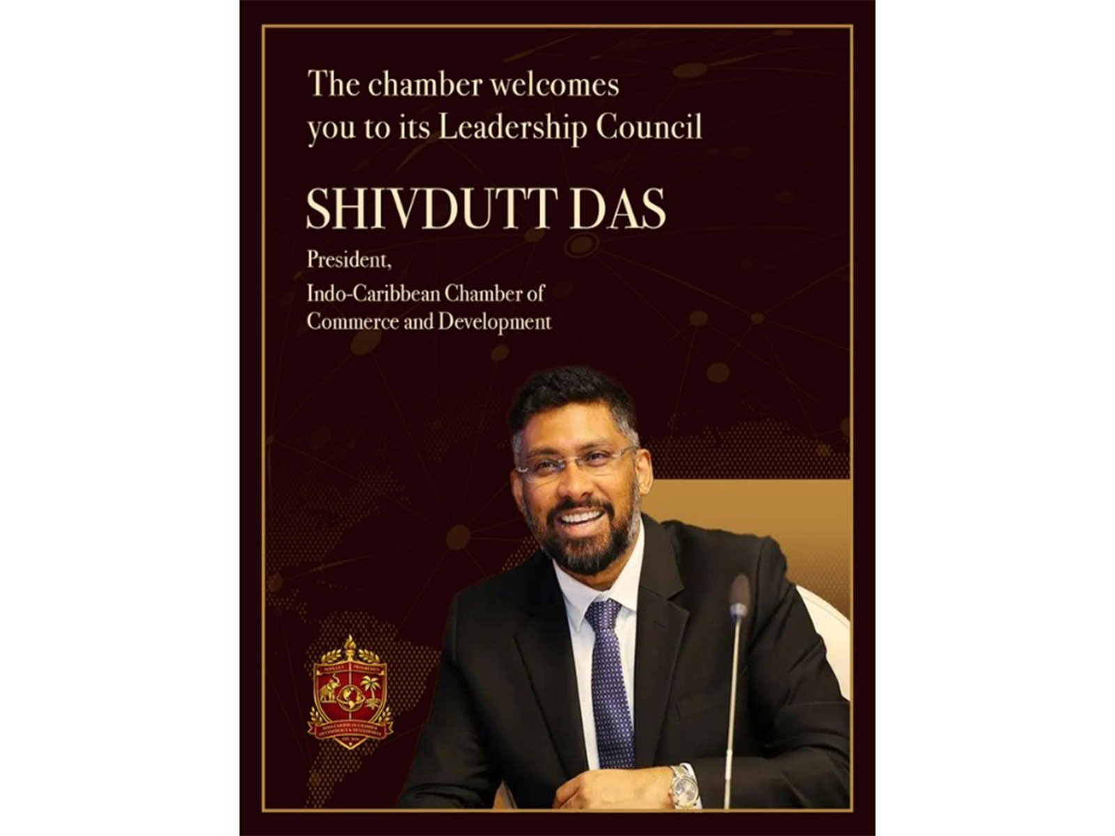 Indo Caribbean Chamber of Commerce for Development - ICCCD Appoints Economist Shivdutt Das as Global President Indo Caribbean Chamber of Commerce for Development - ICCCD Appoints Economist Shivdutt Das as Global President