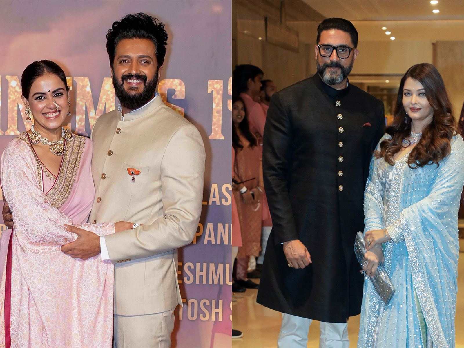 Riteish, Genelia wish Abhishek, Aishwarya on anniversary (Photo/ANI)