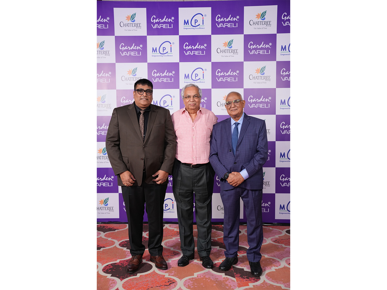In frame (L to R): Dr. Mahendra Singh Bhadouria, Dr. Purnendu Chatterjee, Founder and Chairman, TCG and Mr. Debi Prasad Patra In frame (L to R): Dr. Mahendra Singh Bhadouria, Dr. Purnendu Chatterjee, Founder and Chairman, TCG and Mr. Debi Prasad Patra