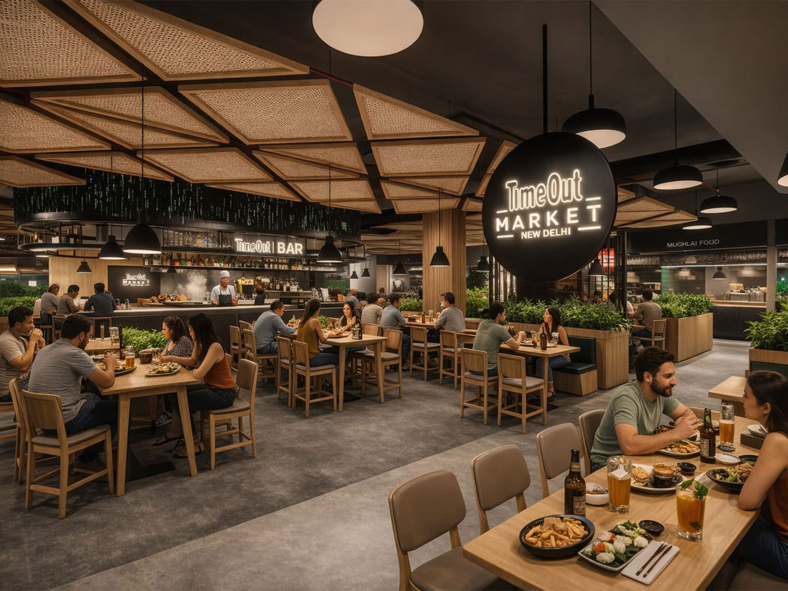 Cherry Hill Interiors Pvt. Ltd. for Time Out Market Delhi (representational purposes only)