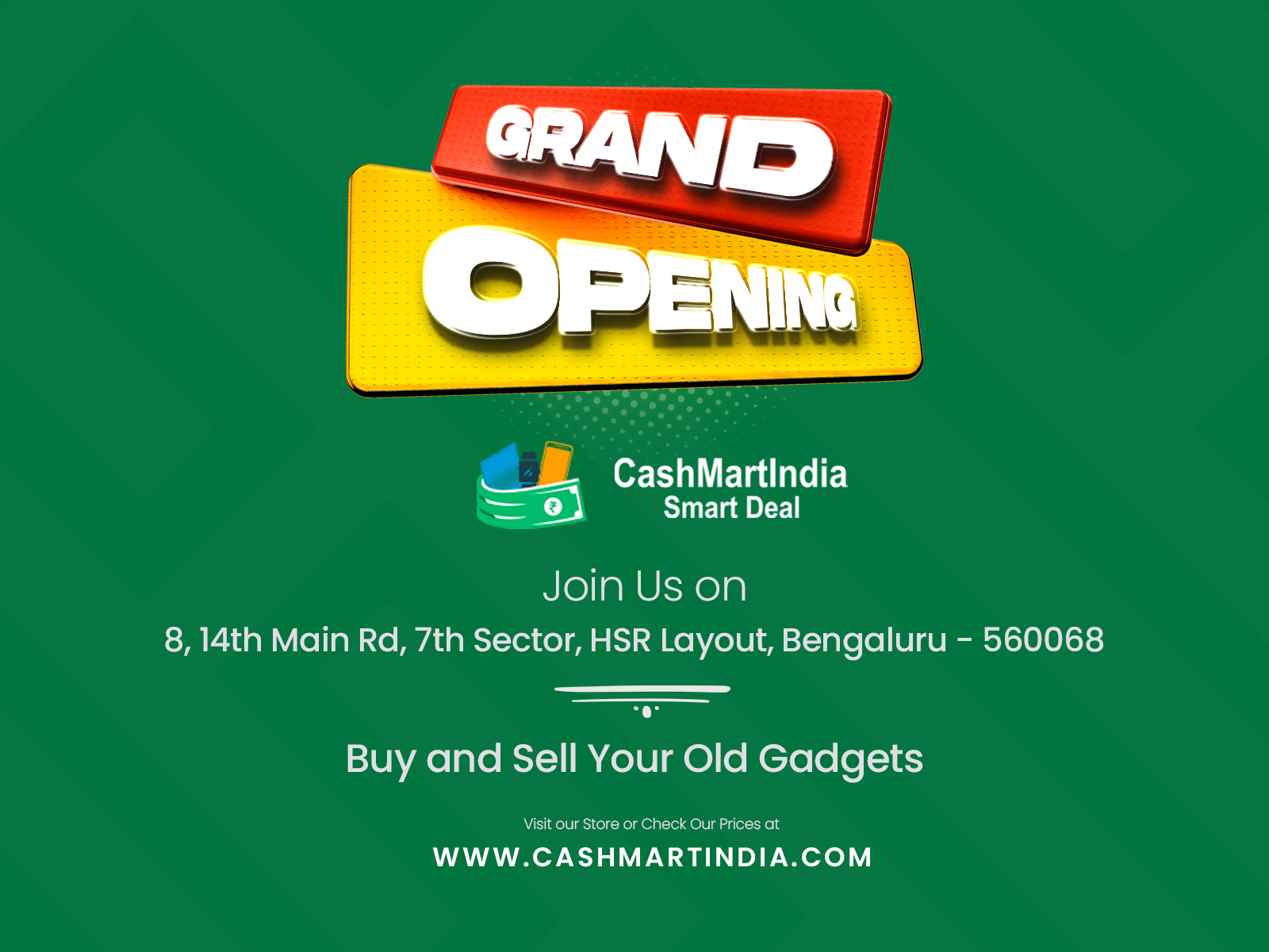 CashMartIndia Opens First Retail Store in Bengaluru’s HSR Layout