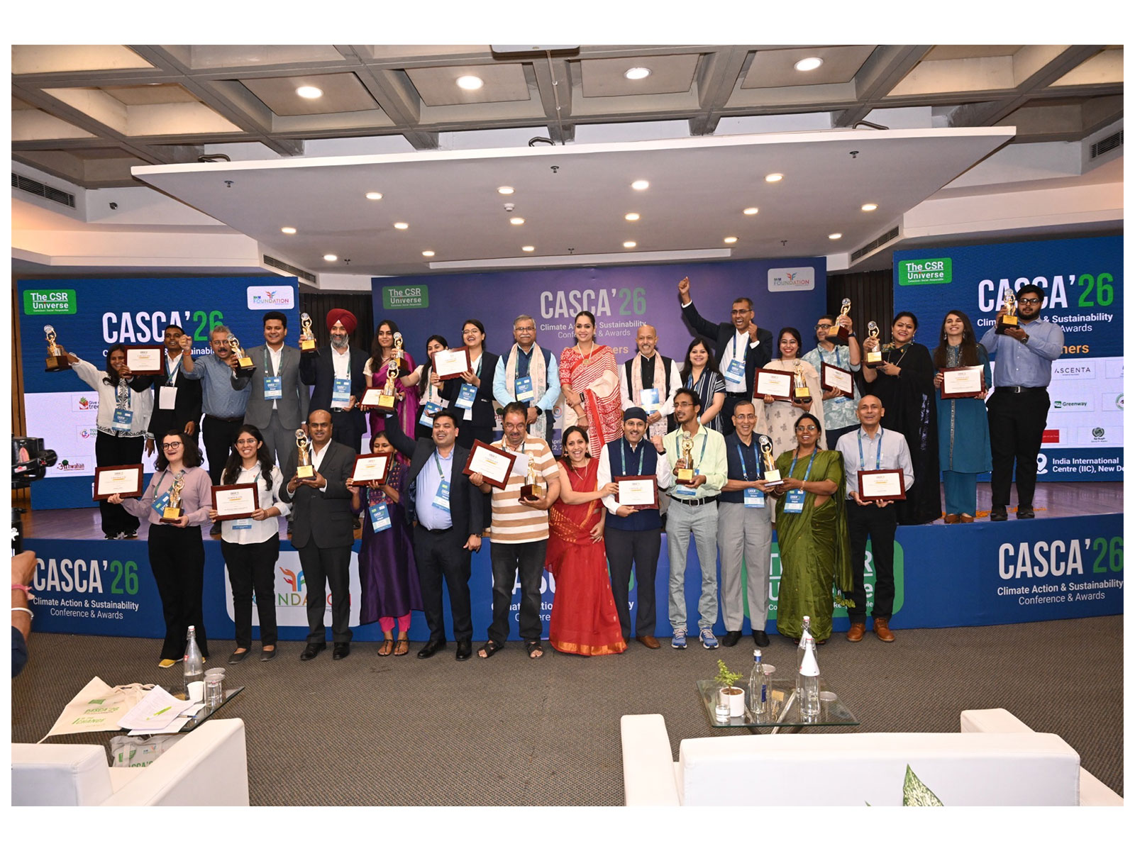 Dr. Payal Kanodia, Chairperson & Trustee, M3M Foundation, with the awardees at CASCA'26 Dr. Payal Kanodia, Chairperson & Trustee, M3M Foundation, with the awardees at CASCA'26