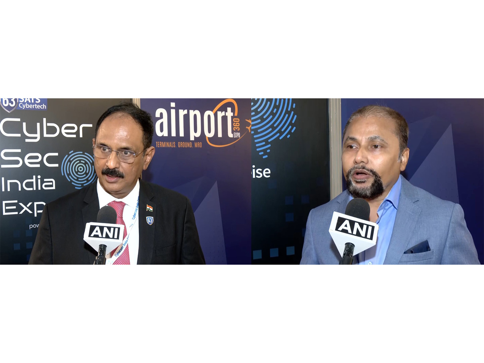  Lt General Madhavan Unnikrishnan Nair (Left), Nishant Singh, COO of Gramex, GMR Group (Photo-ANI)