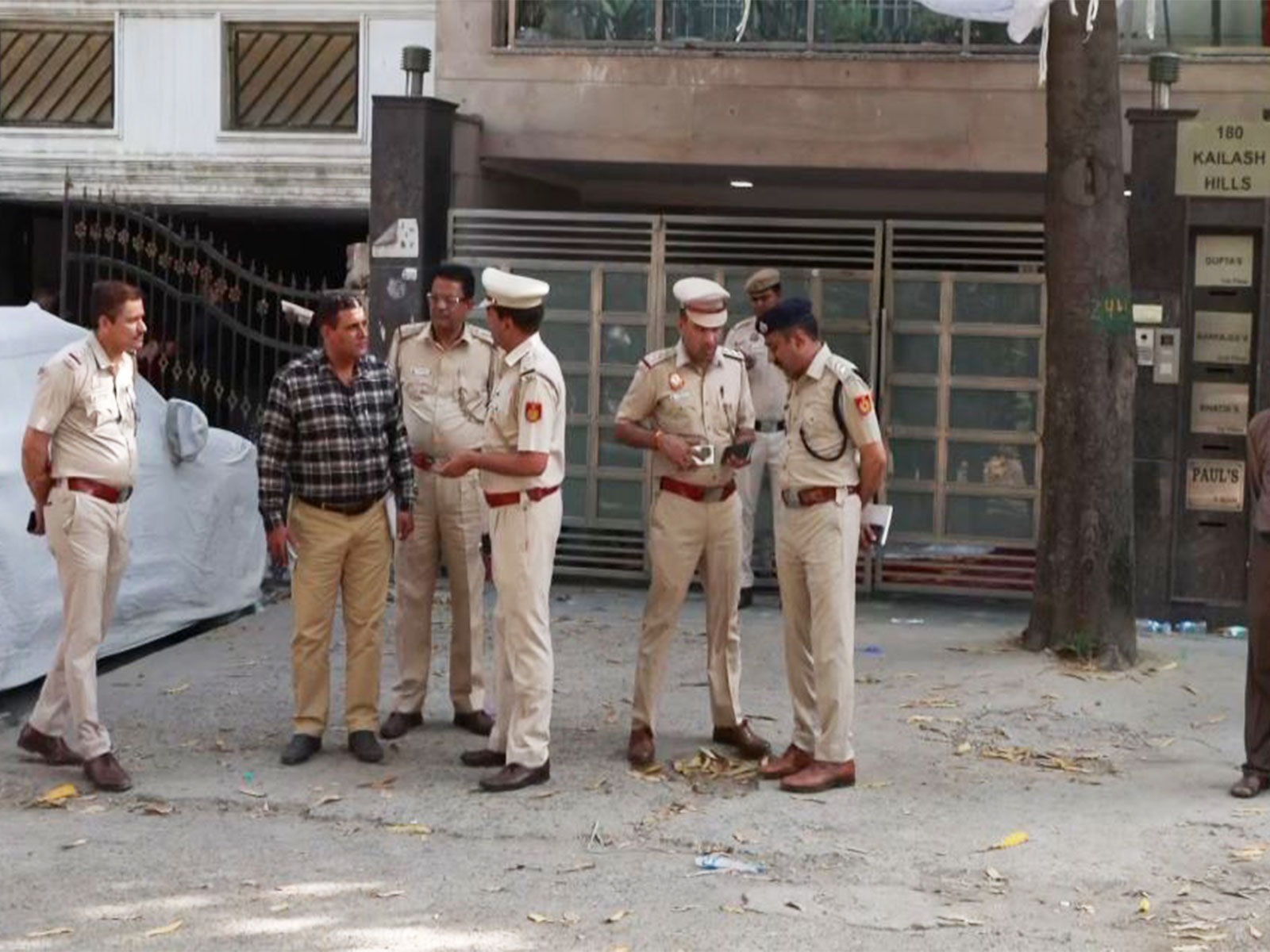 Police at the scene of the crime in New Delhi (Photo/ANI)