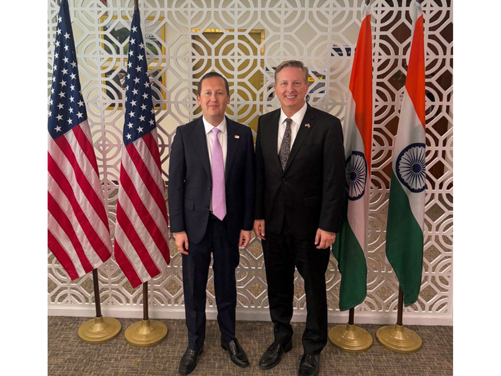 US Ambassador Sergio Gor with Special Envoy Charles Harder (Photo/@USAmbIndia)