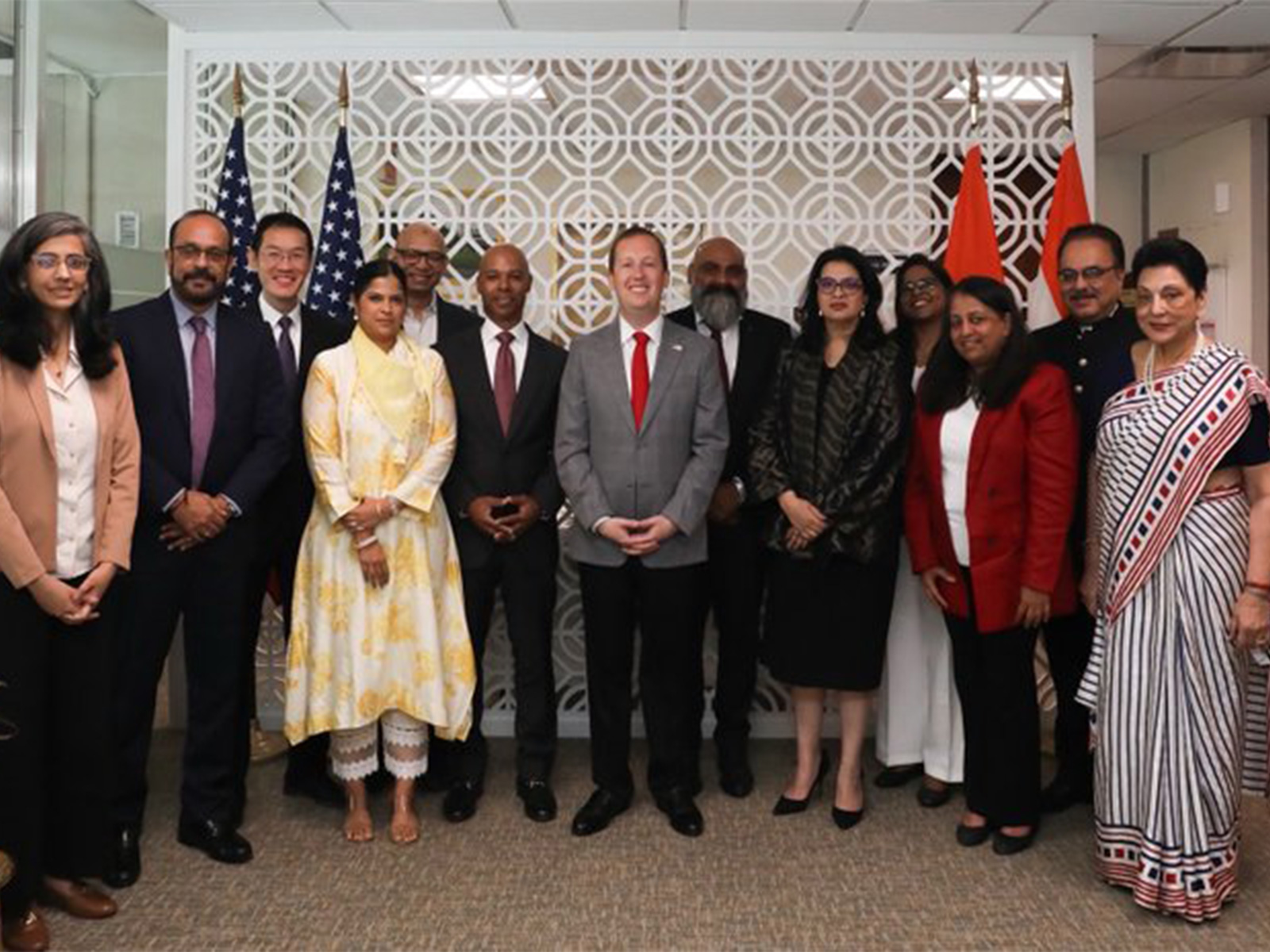 US Ambassador Sergio Gor with delegates (Photo/@USAmbIndia) US Ambassador Sergio Gor with delegates (Photo/@USAmbIndia)