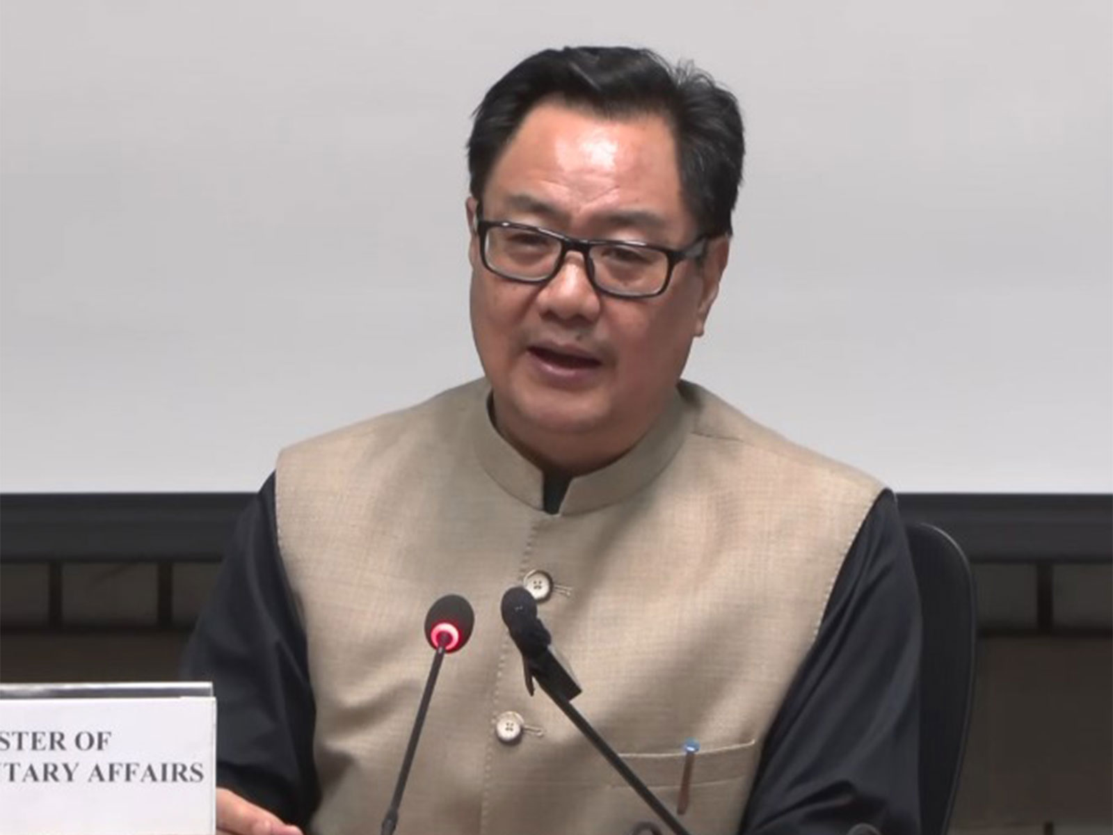 Union Parliamentary Affairs Minister Kiren Rijiju (File Photo/ANI)