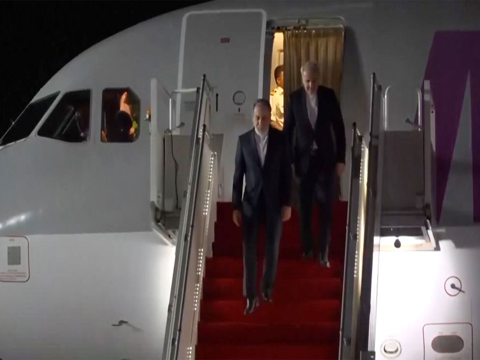 Iran's Foreign Minister Abbas Araghchi arrives at Nur Khan air base in Rawalpindi (Photo/Ministry of Information via Reuters)