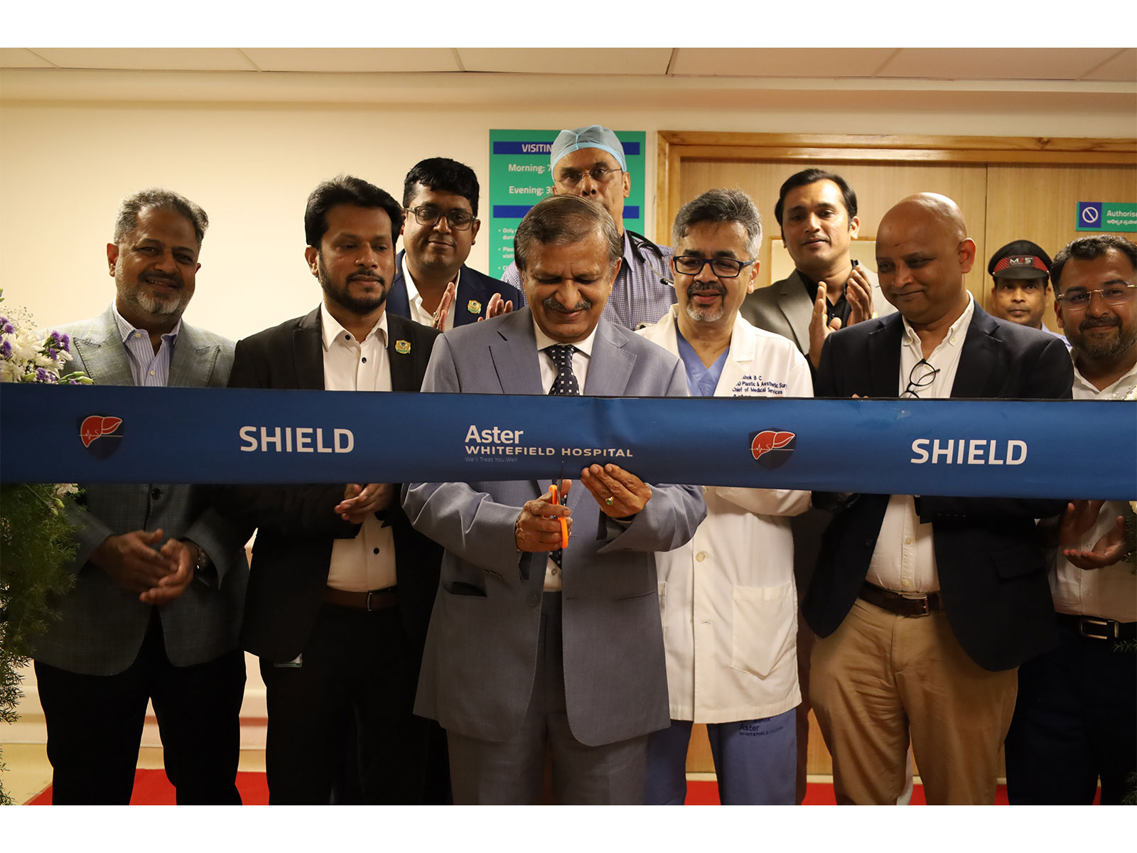 Dr. C. N. Manjunath, Hon’ble MP, with Dr. H. R. S. Girn and Mr. Srikant Subudhi inaugurated Karnataka’s first dedicated Liver ICU at Aster Whitefield Hospital Dr. C. N. Manjunath, Hon’ble MP, with Dr. H. R. S. Girn and Mr. Srikant Subudhi inaugurated Karnataka’s first dedicated Liver ICU at Aster Whitefield Hospital