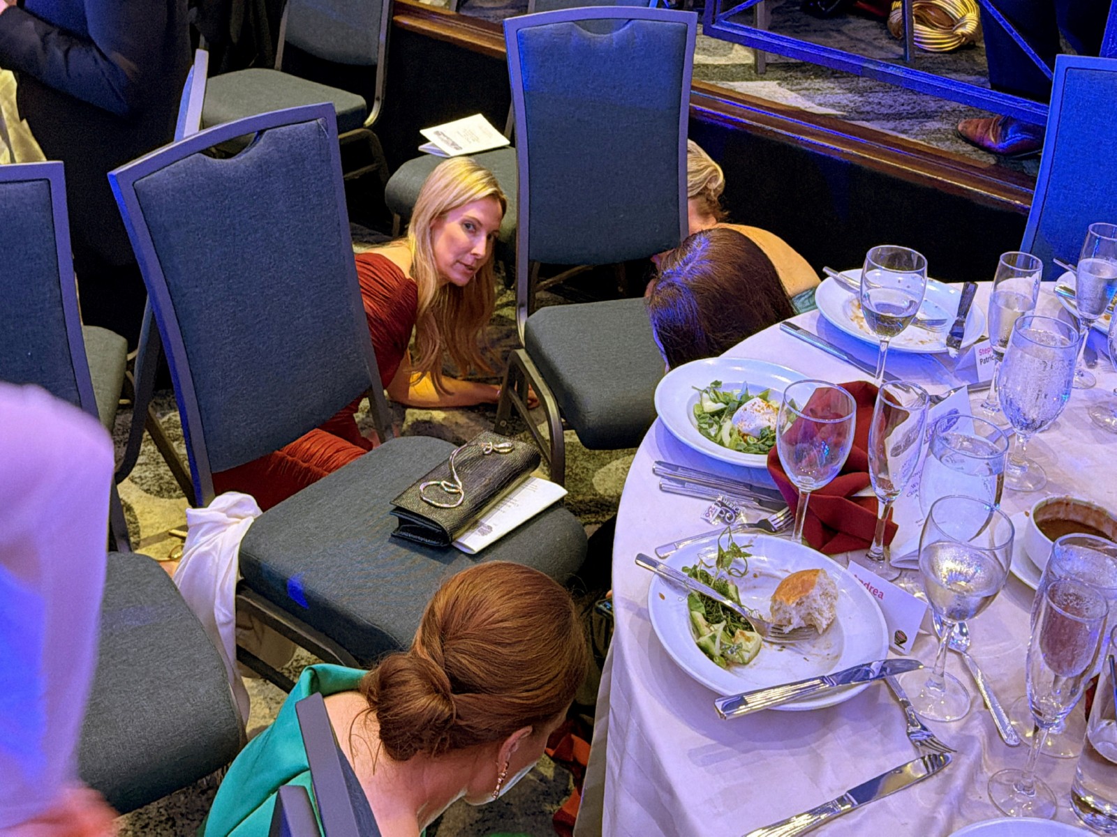 Visuals from the ballroom at the Hilton in Washington (Photo/Reuters)