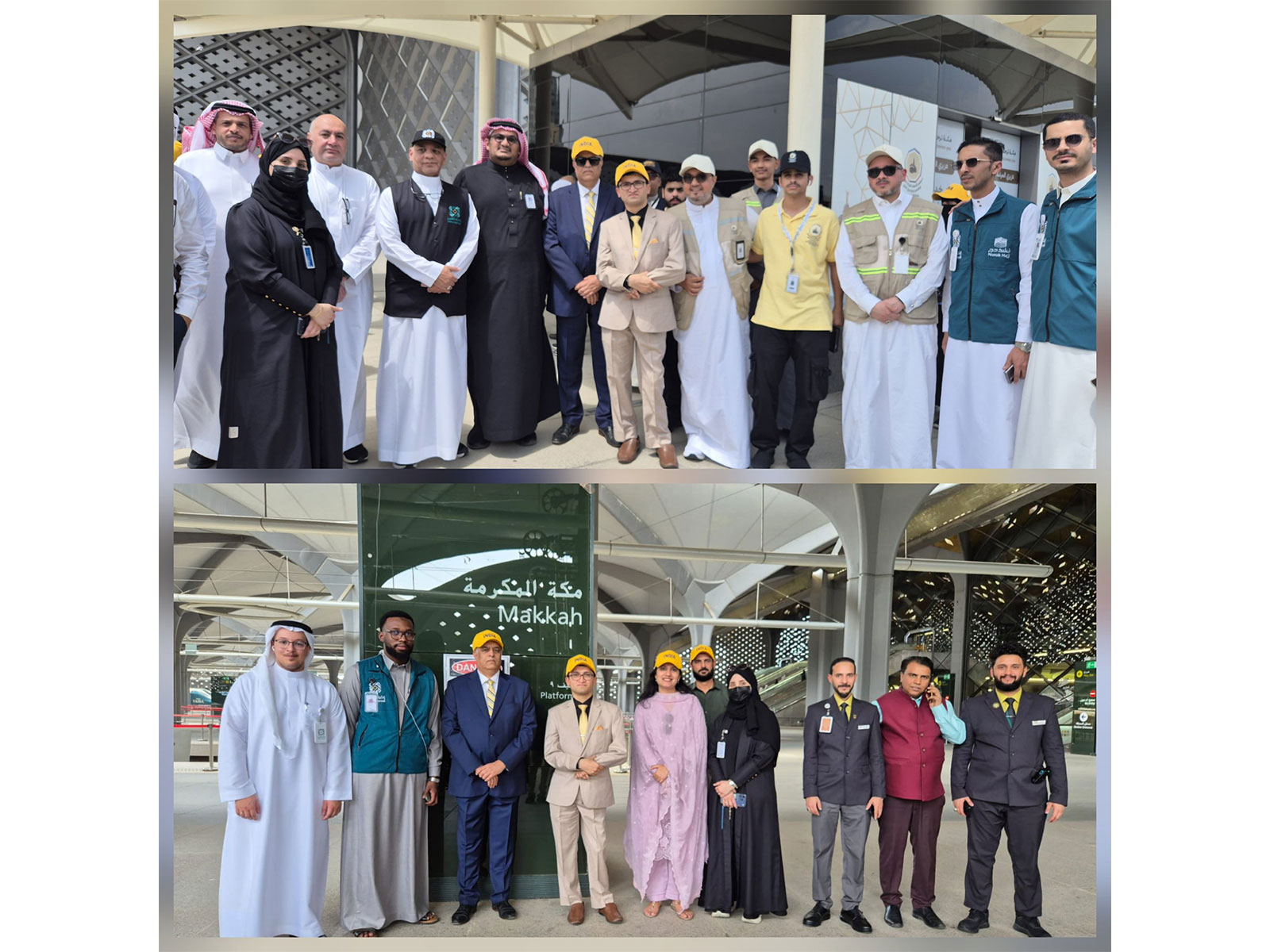 Indian Ambassador welcomes pilgrims (Photo/@IndianEmbRiyadh) Indian Ambassador welcomes pilgrims (Photo/@IndianEmbRiyadh)