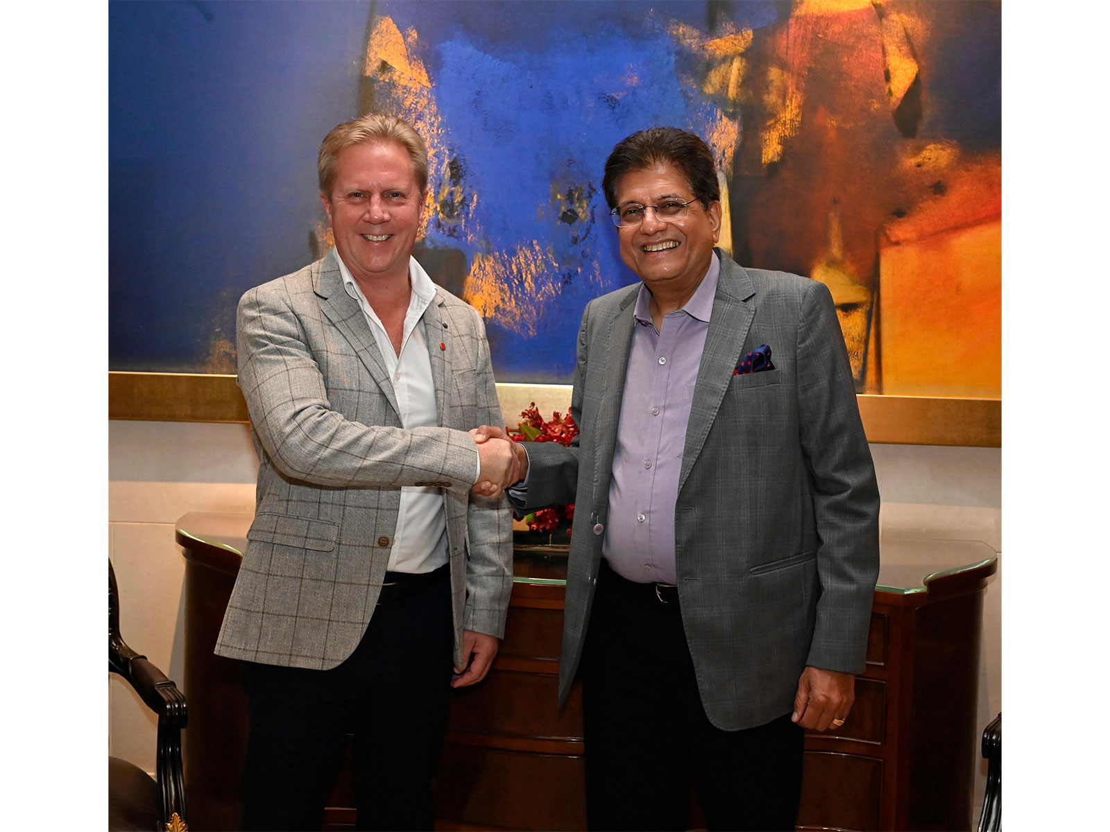 Union Commerce and Industry Minister Piyush Goyal and New Zealand’s Minister for Trade and Investment Todd McClay (Photo/X@PiyushGoyal) Union Commerce and Industry Minister Piyush Goyal and New Zealand’s Minister for Trade and Investment Todd McClay (Photo/X@PiyushGoyal)
