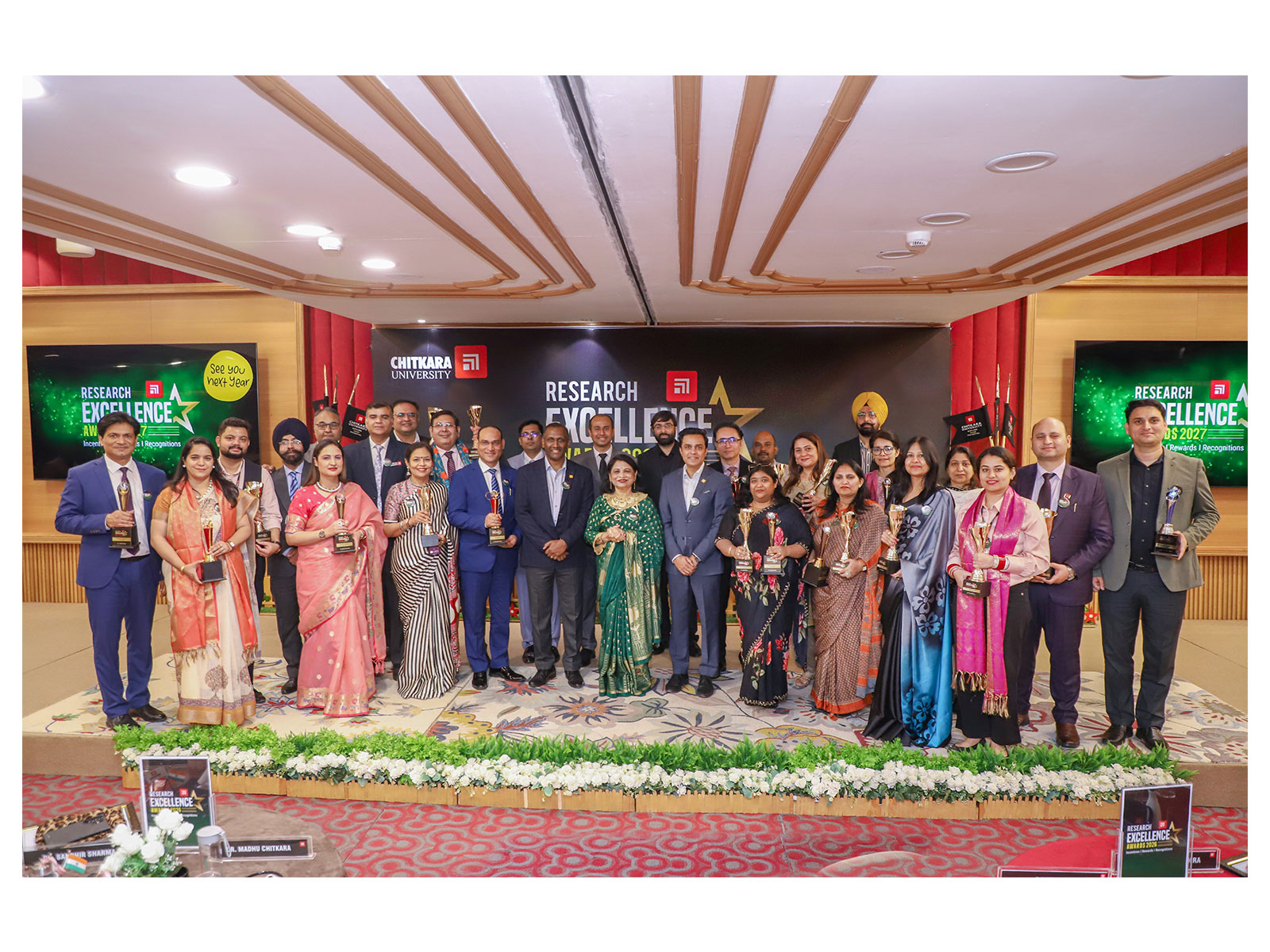 Celebrating brilliance, dedication, and the spirit of innovation at the 10th Research Excellence Awards held at Chitkara University Celebrating brilliance, dedication, and the spirit of innovation at the 10th Research Excellence Awards held at Chitkara University