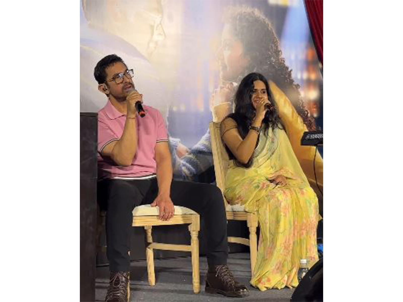Aamir Khan with Meghna Mishra (Photo/instagram/@aamirkhanproductions ) Aamir Khan with Meghna Mishra (Photo/instagram/@aamirkhanproductions )