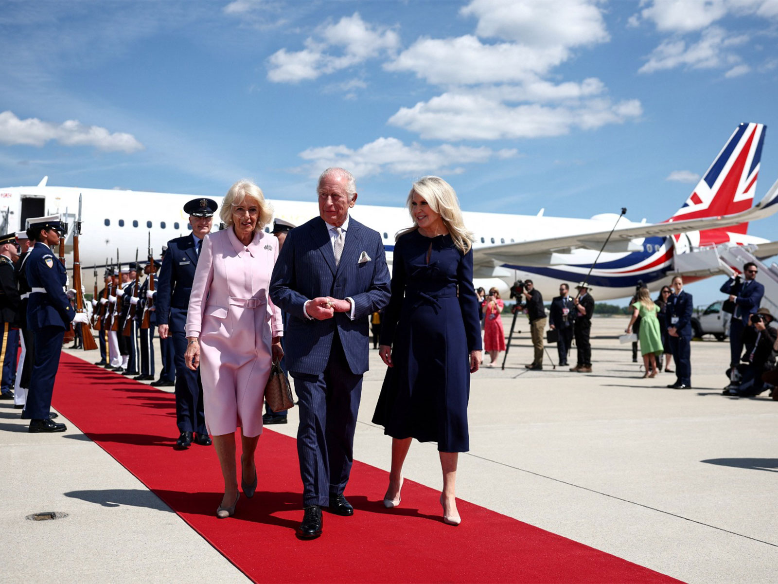 UK King Charles III and Queen Camilla arrived in US (Photo/Reuters) UK King Charles III and Queen Camilla arrived in US (Photo/Reuters)