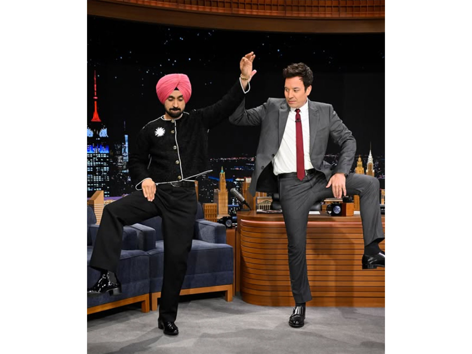 Diljit Dosanjh, Jimmy Fallon (Photo/Instagram/@fallontonightbts) Diljit Dosanjh, Jimmy Fallon (Photo/Instagram/@fallontonightbts)