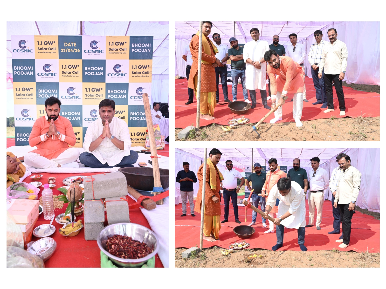Bhoomi Poojan Ceremony By Mr. Jenish Ghael and Mr. Shravan Gupta Bhoomi Poojan Ceremony By Mr. Jenish Ghael and Mr. Shravan Gupta