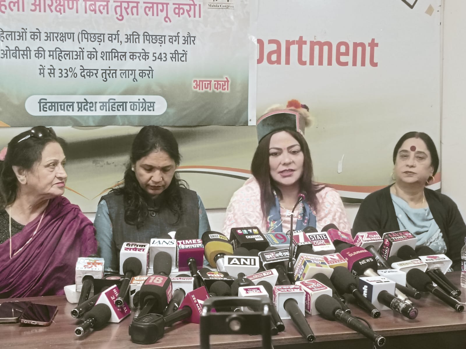 AICC Secretary and Himachal Pradesh in-charge of Mahila Congress, Surbhi Verma (Photo/ANI)