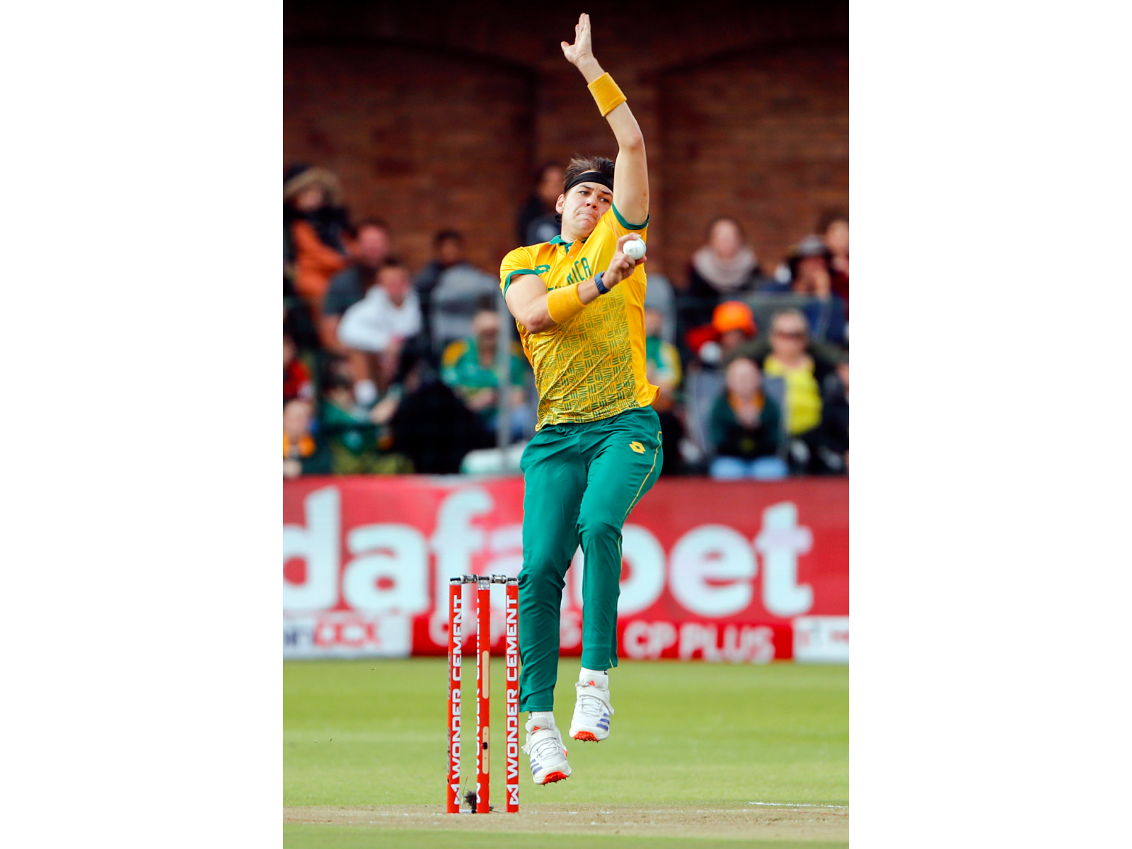 SA speedster Gerald Coetzee in action (File Photo/ANI) SA speedster Gerald Coetzee in action (File Photo/ANI)