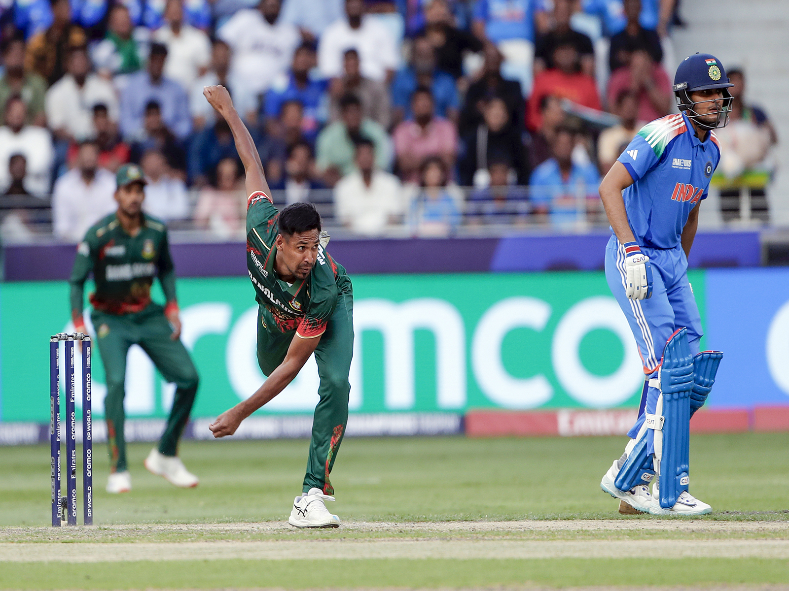 India and Bangladesh in action. (Photo: ANI)