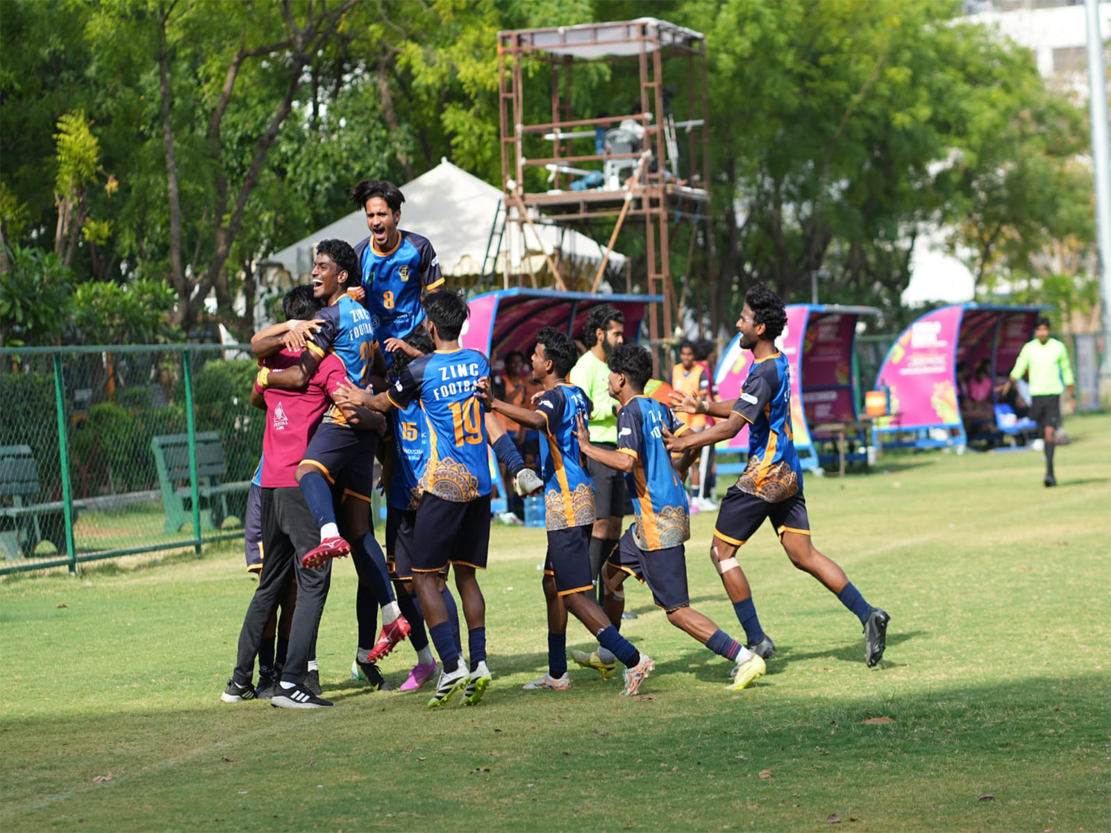 Zinc Football Academy celebrates after clinching Rajasthan League title (Image: ZFA)