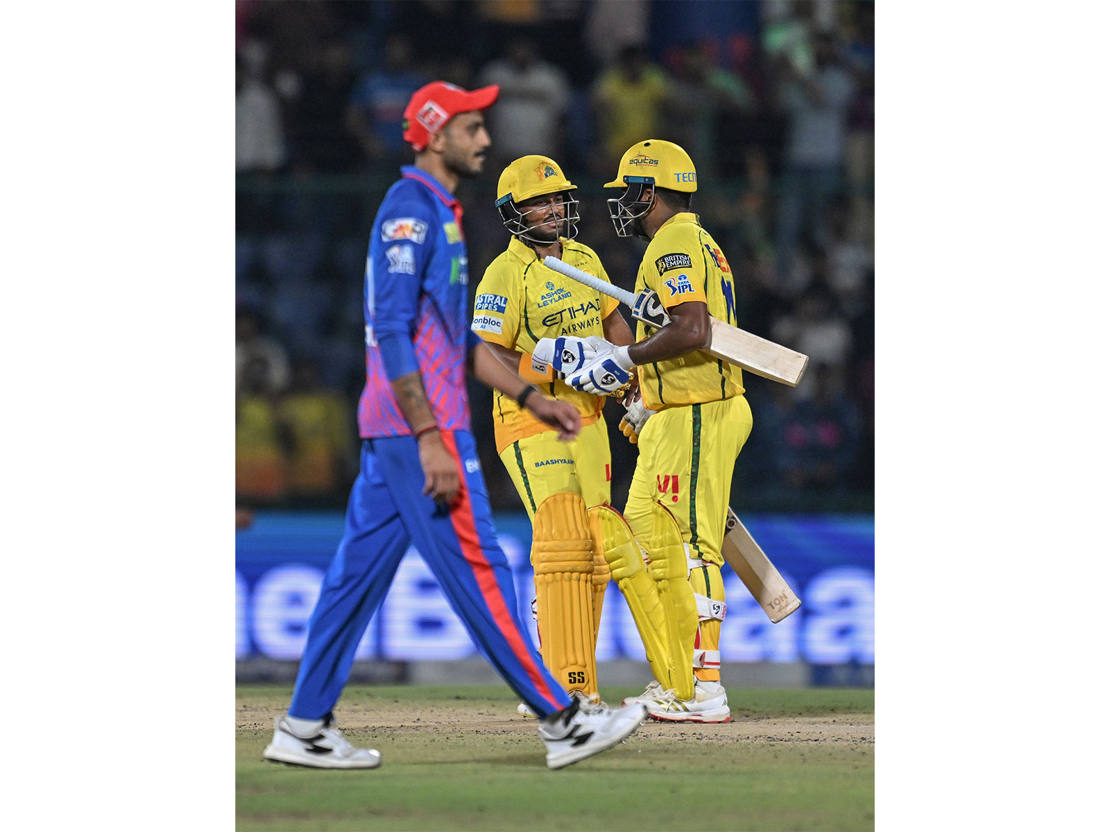 DC and and CSK players during their IPL 2026 match on Tuesday (Photo: ANI)