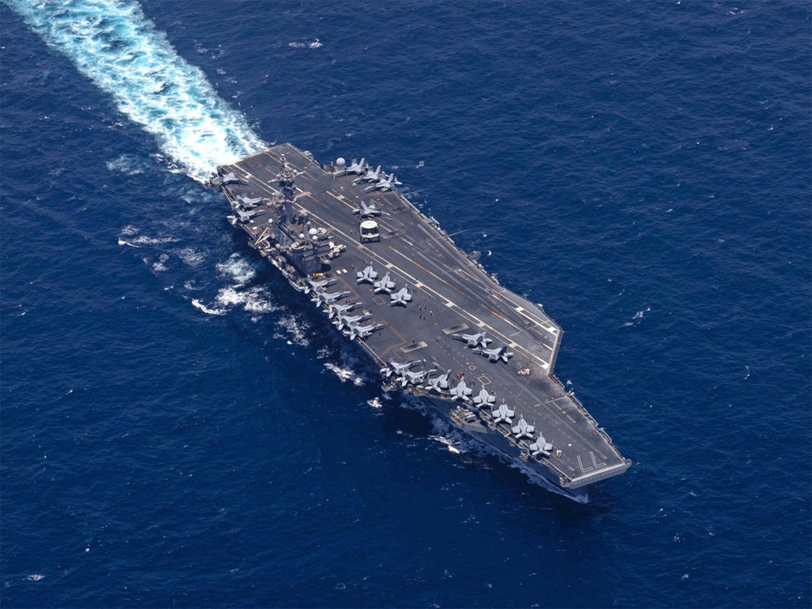 USS George H.W. Bush (Photo/X@CENTCOM)