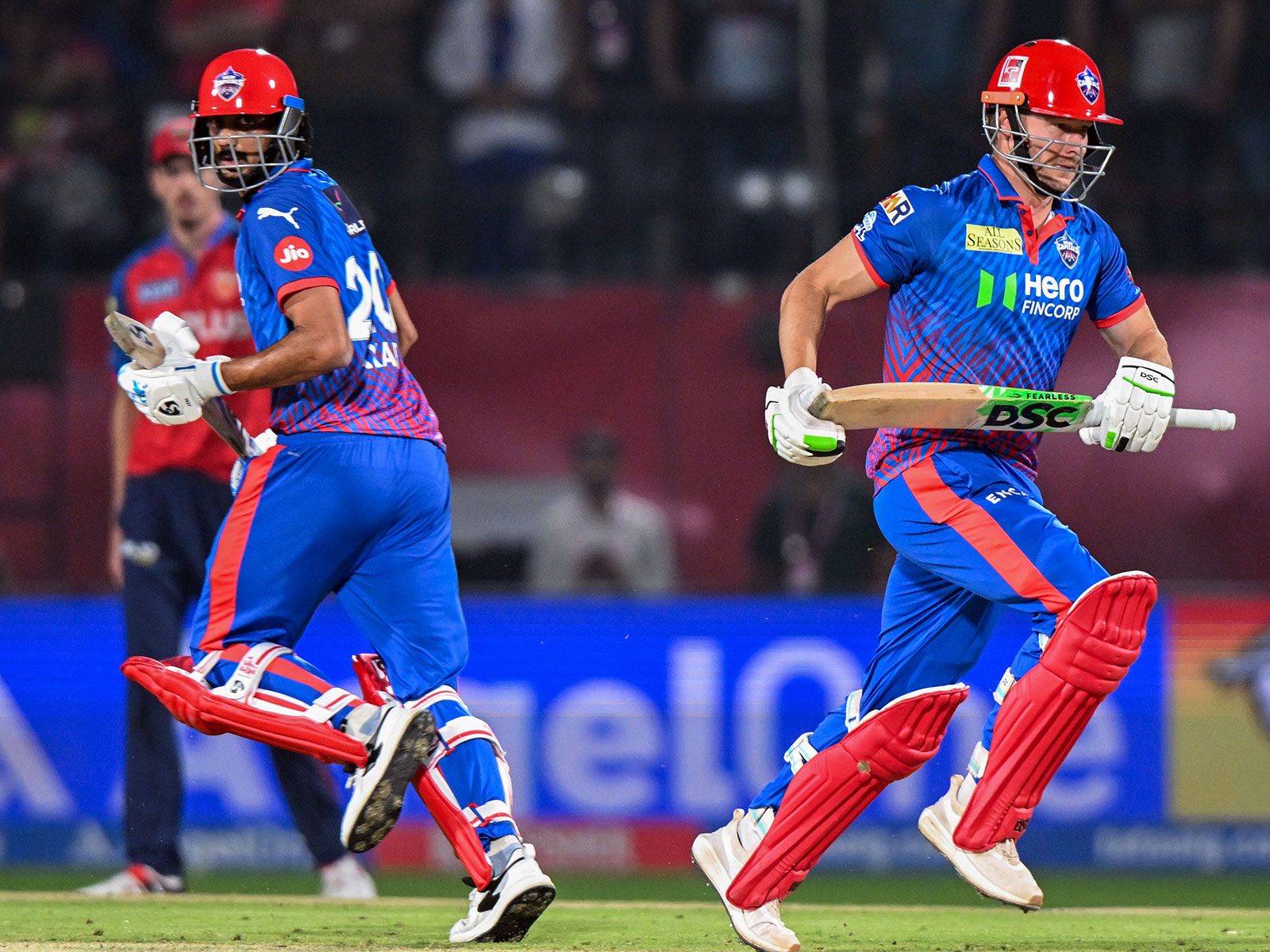 Delhi Capitals' David Miller (right) and skipper Axar Patel (left) (Photo: ANI) 