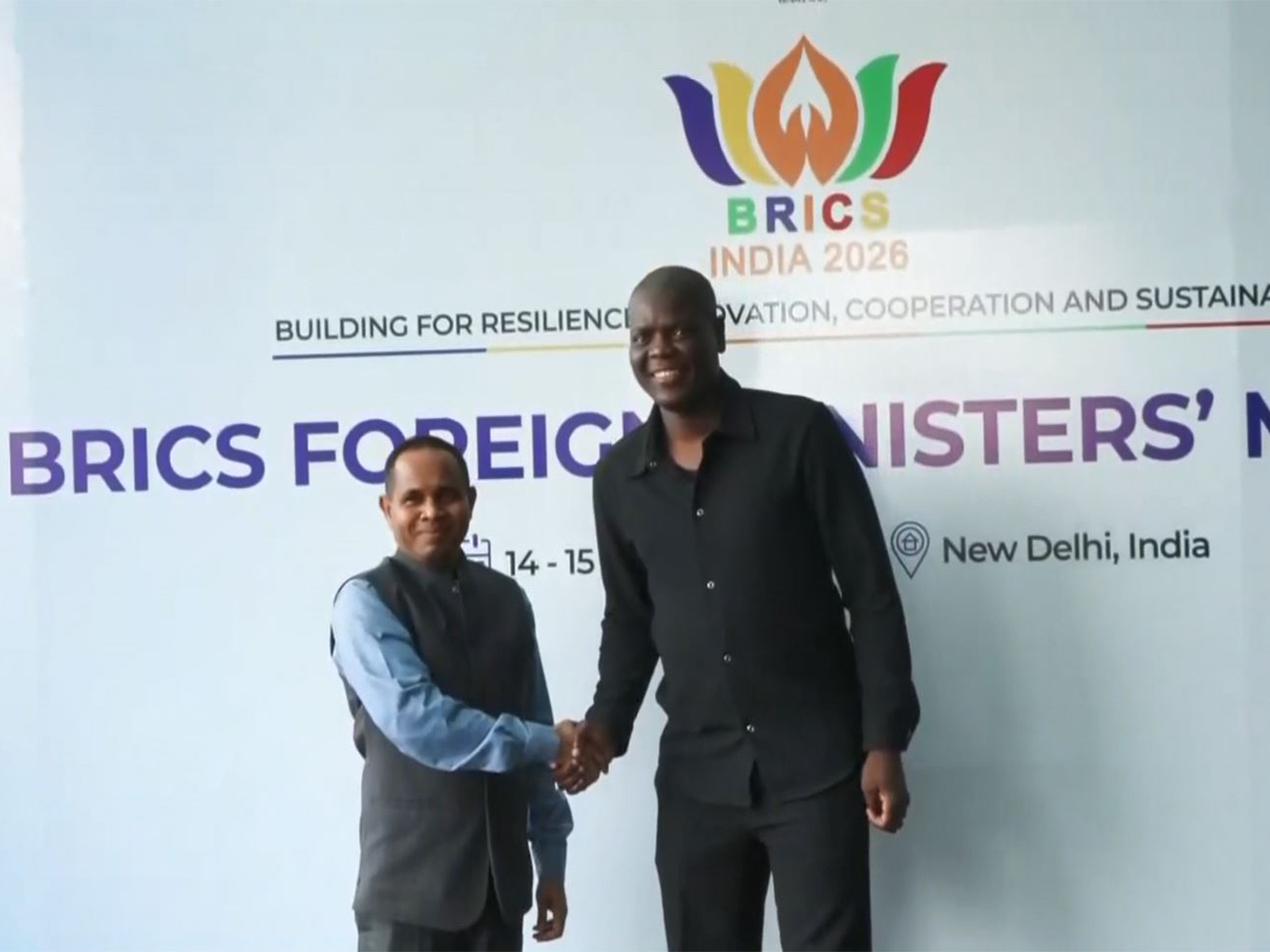 South African Minister of International Relations and Cooperation, Ronald Ozzy Lamola, arrives in New Delhi for the BRICS Foreign Ministers’ Meeting. (Photo/ANI)
