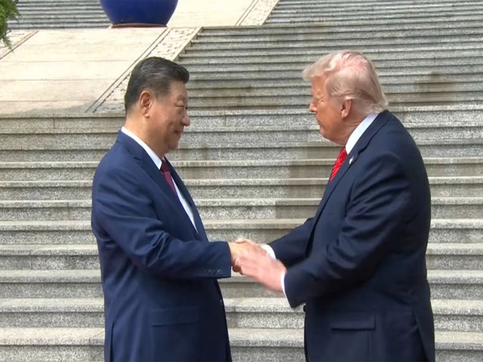 US President Donald Trump meets Chinese President Xi Jinping in Beijing (Photo/X@WhiteHouseYoutube) 