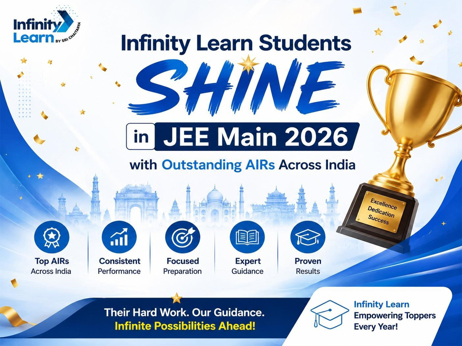 Infinity Learn Students Shine in JEE Main 2026 with Outstanding AIRs Across India