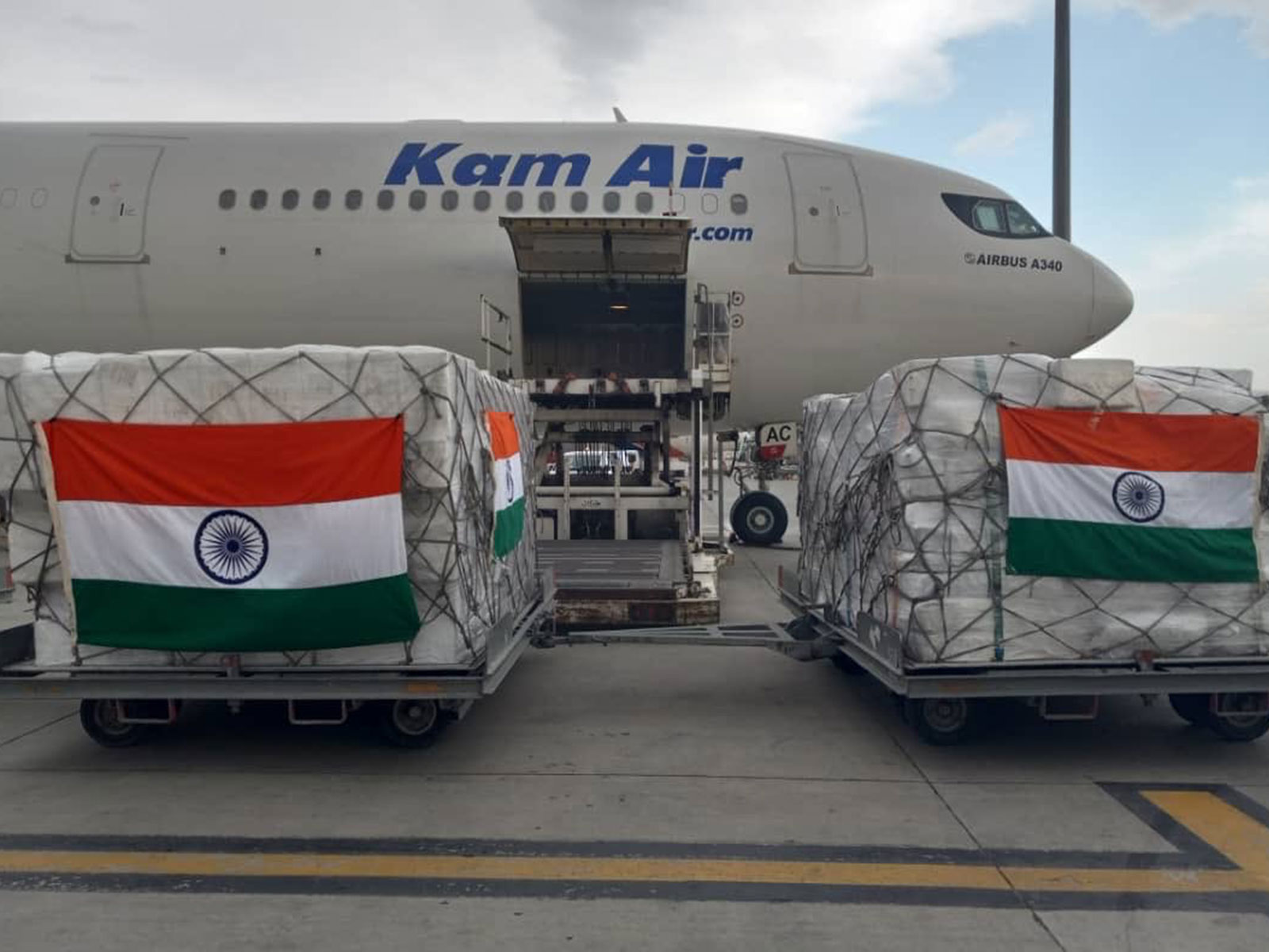 India dispatches critical vaccine material to Afghanistan (Photo/X@MEAIndia) India dispatches critical vaccine material to Afghanistan (Photo/X@MEAIndia)