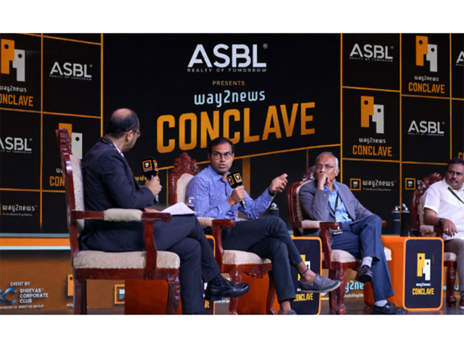 Ajitesh Korupolu, CEO and founder of ASBL in a panel discussion at Way2News conclave Ajitesh Korupolu, CEO and founder of ASBL in a panel discussion at Way2News conclave