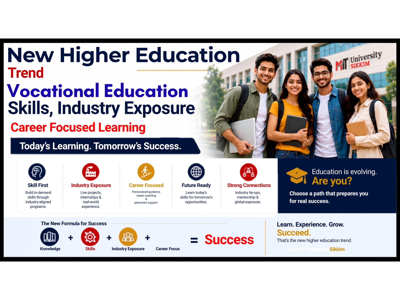 New Higher Education Trend: Skills, Industry Exposure, and Career-Focused Learning at MIT University Sikkim New Higher Education Trend: Skills, Industry Exposure, and Career-Focused Learning at MIT University Sikkim